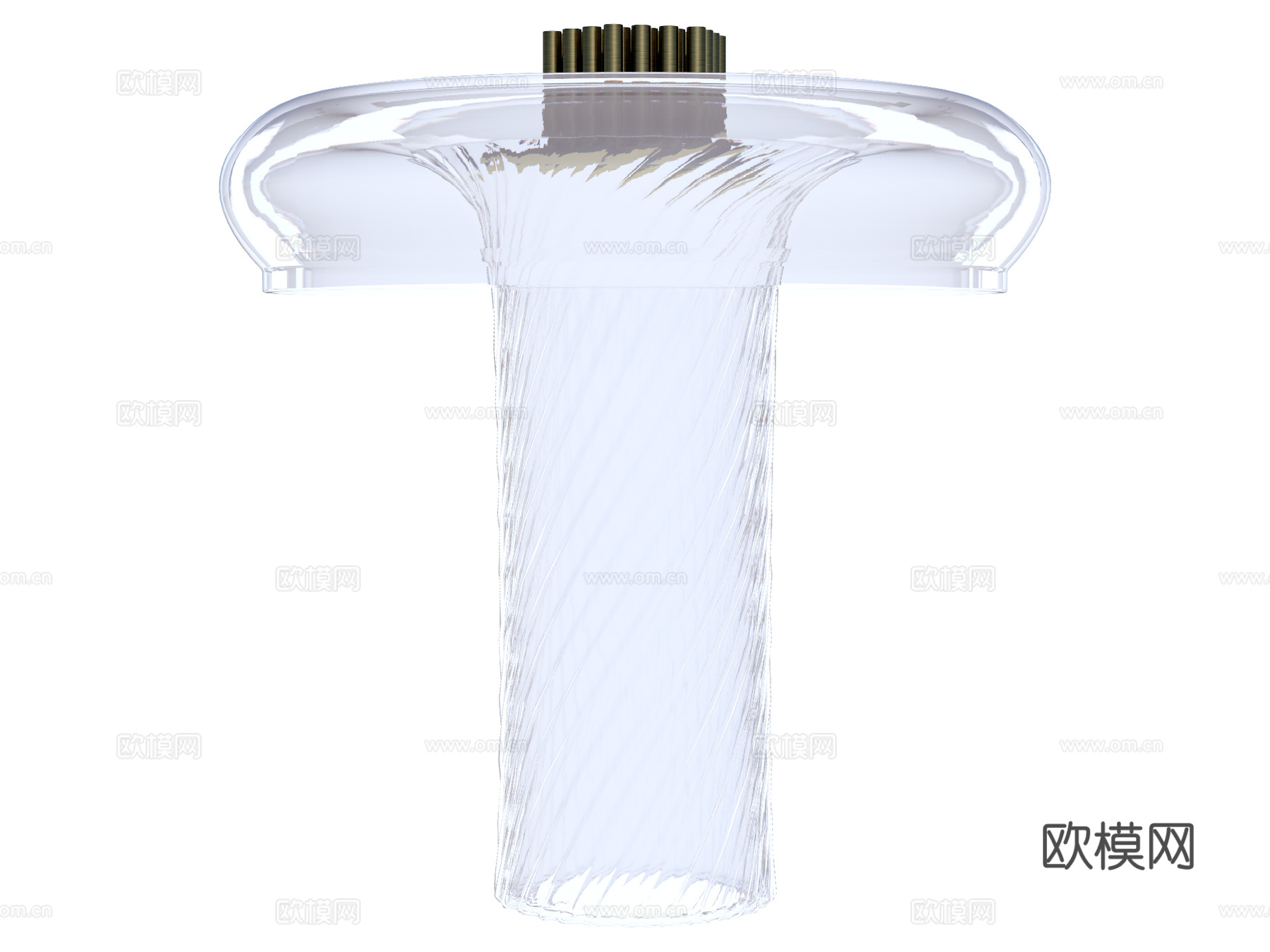 台灯 装饰灯具 氛围灯具 玻璃台灯su模型