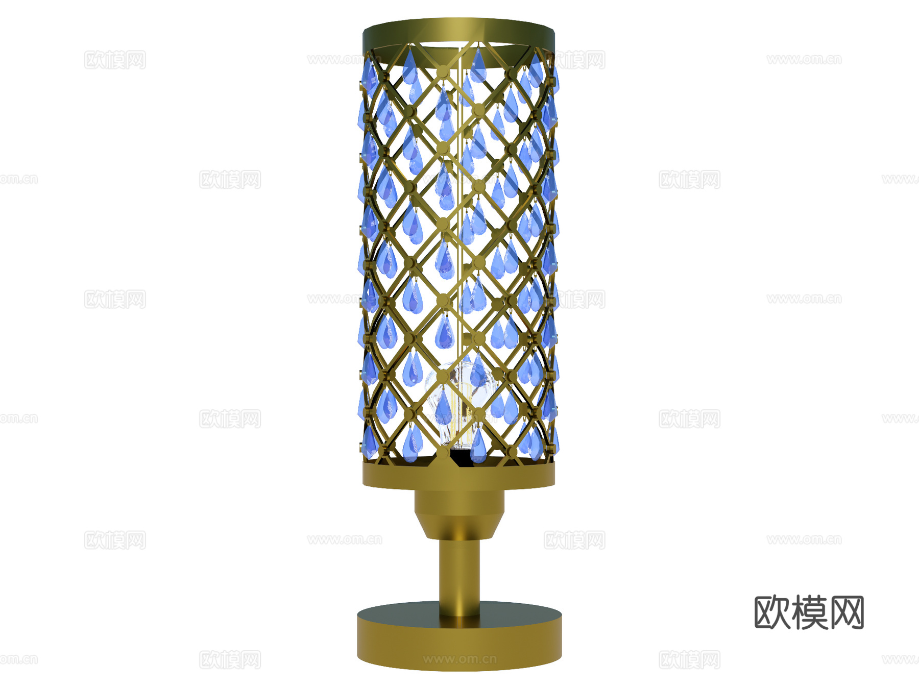 台灯 装饰灯具 氛围灯具 金属台灯 玻璃台灯su模型