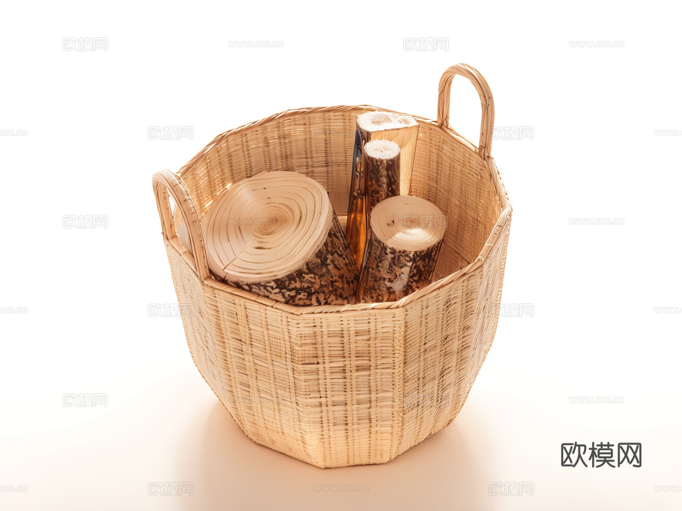 木材柴火堆su模型