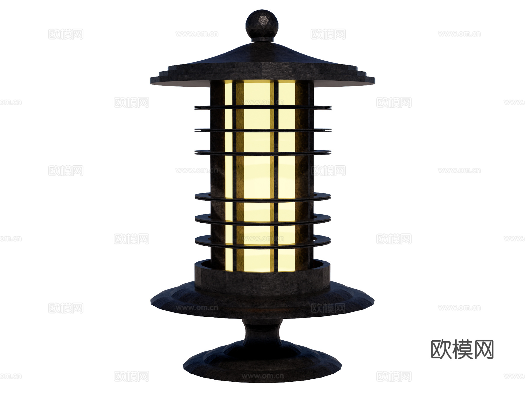 庭院灯 园林灯 园林景观构件su模型