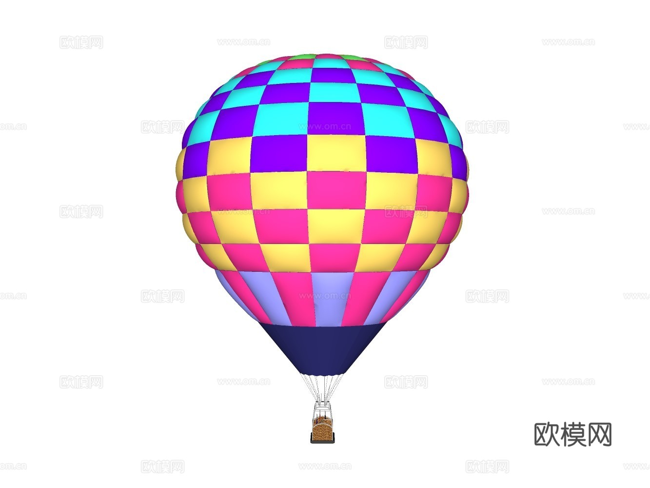 热气球su模型