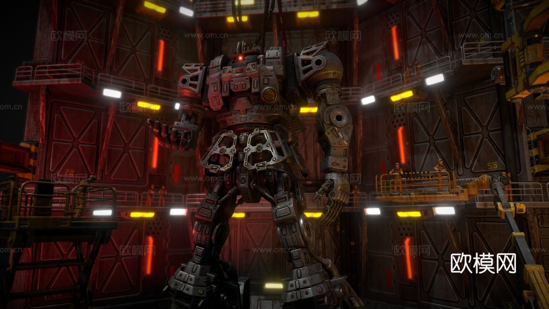 机库里克多姆3d模型下载（渲染图1）