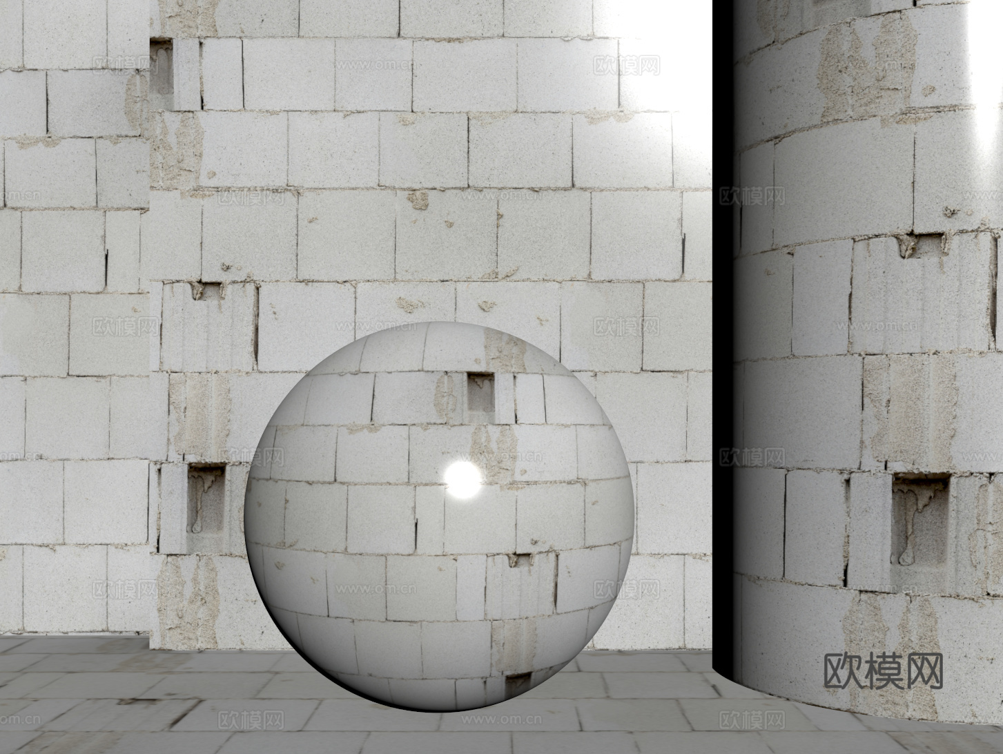 现代砖墙 青石砖墙 脏旧砖墙 仿古砖墙 工业砖墙su模型