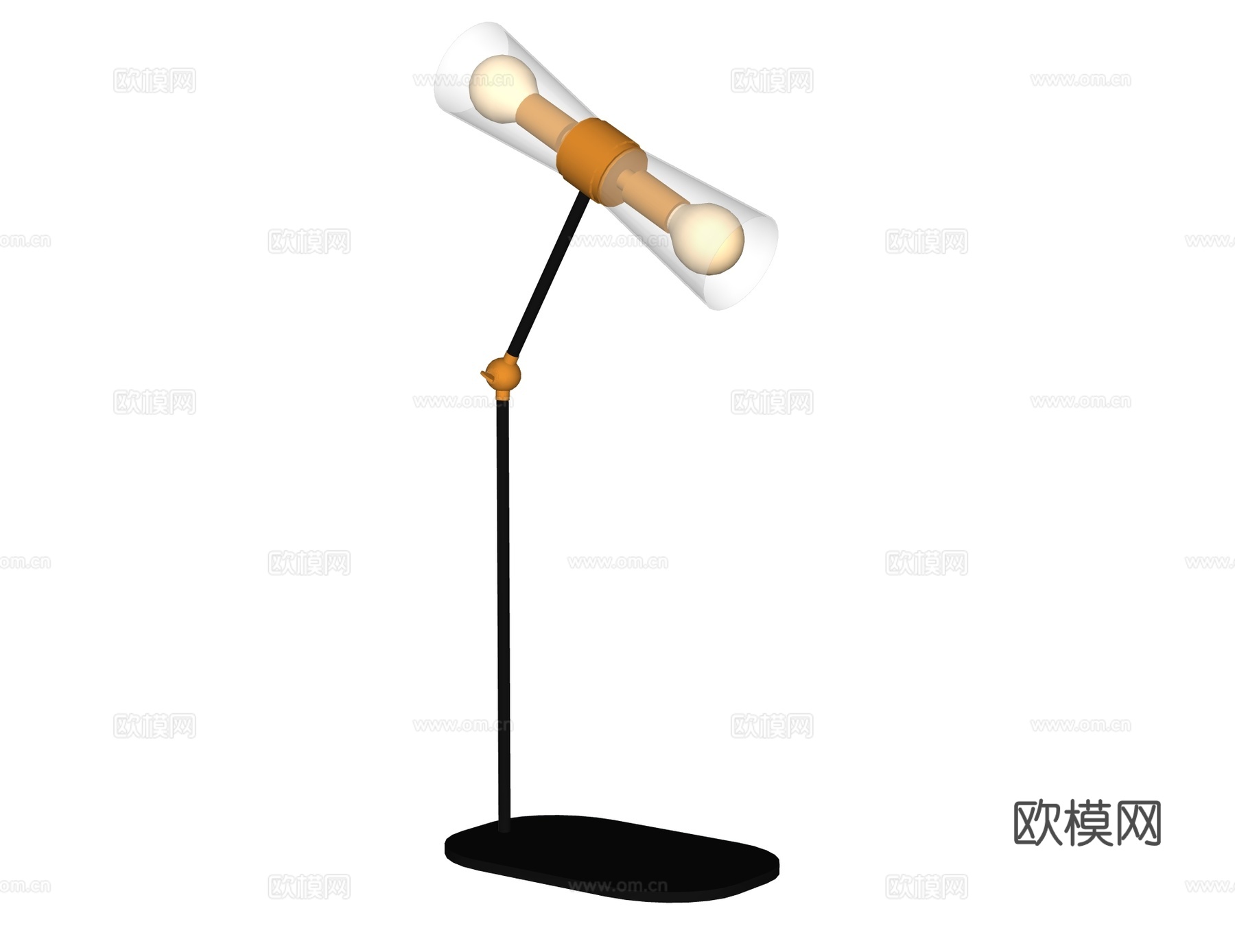 台灯 装饰灯具 氛围灯具 金属台灯 玻璃台灯su模型