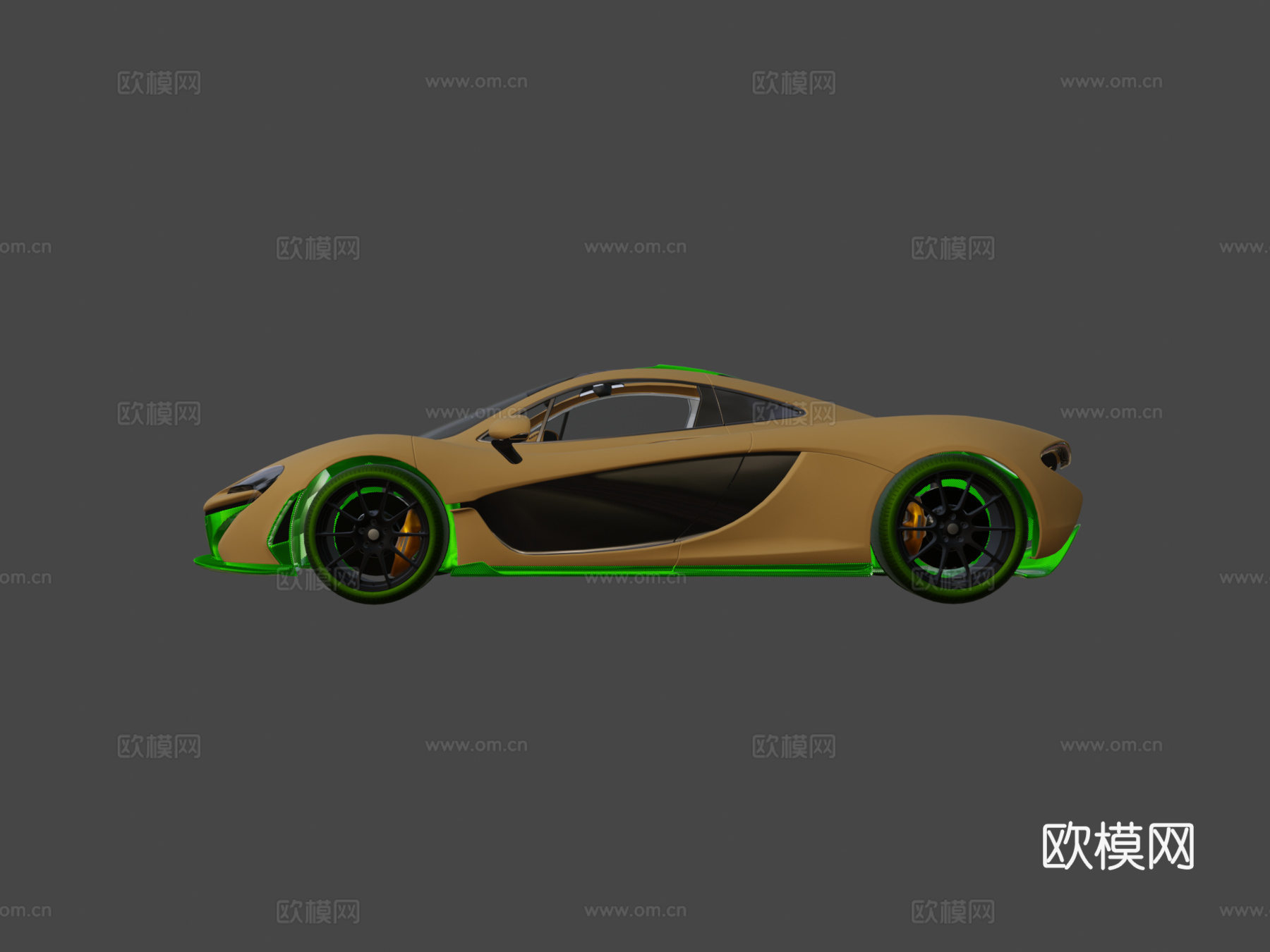 迈凯伦 P1 - www.vecarz.com3d模型下载（渲染图6）