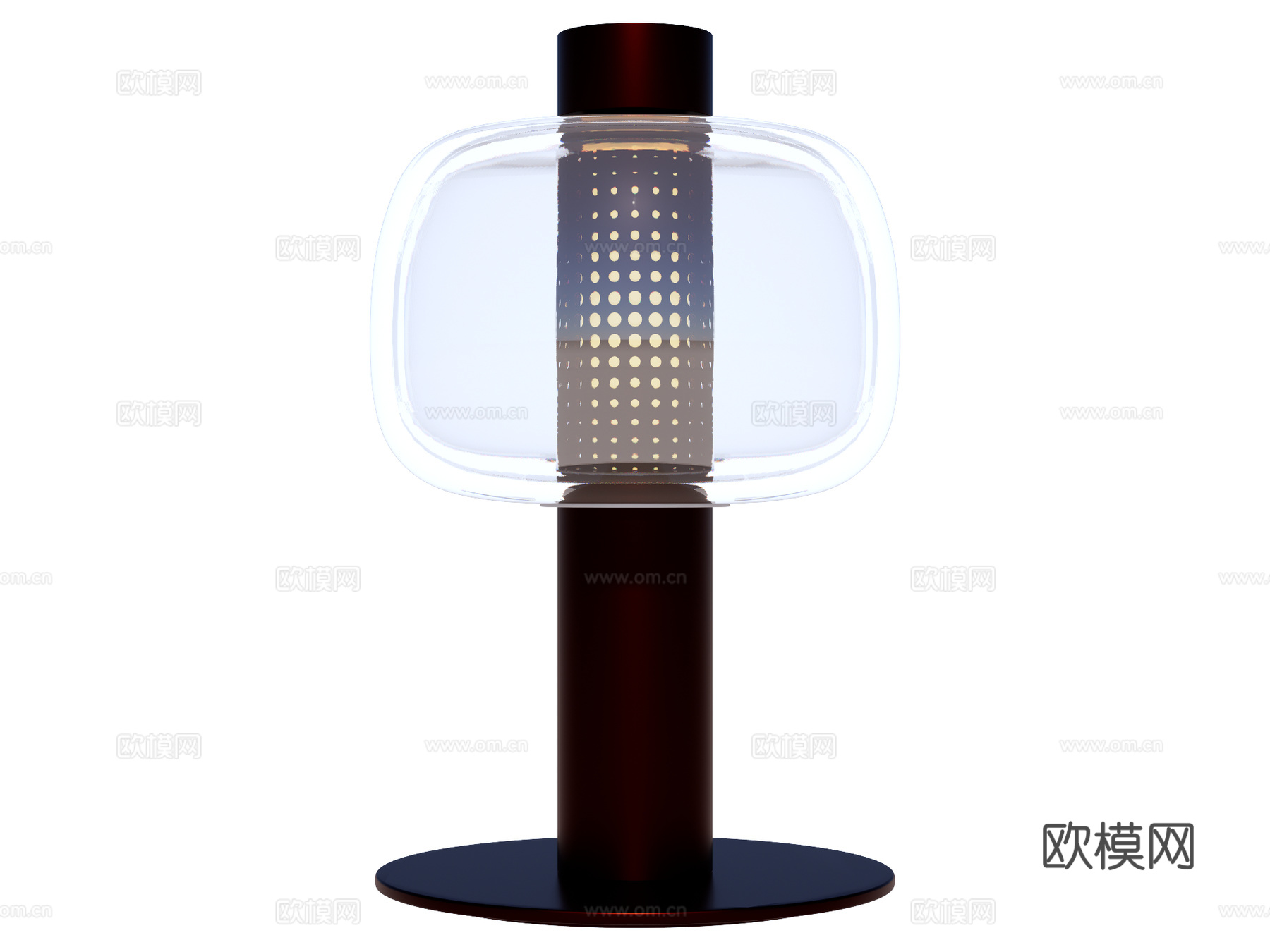 台灯 装饰灯具 氛围灯具 金属台灯 玻璃台灯su模型