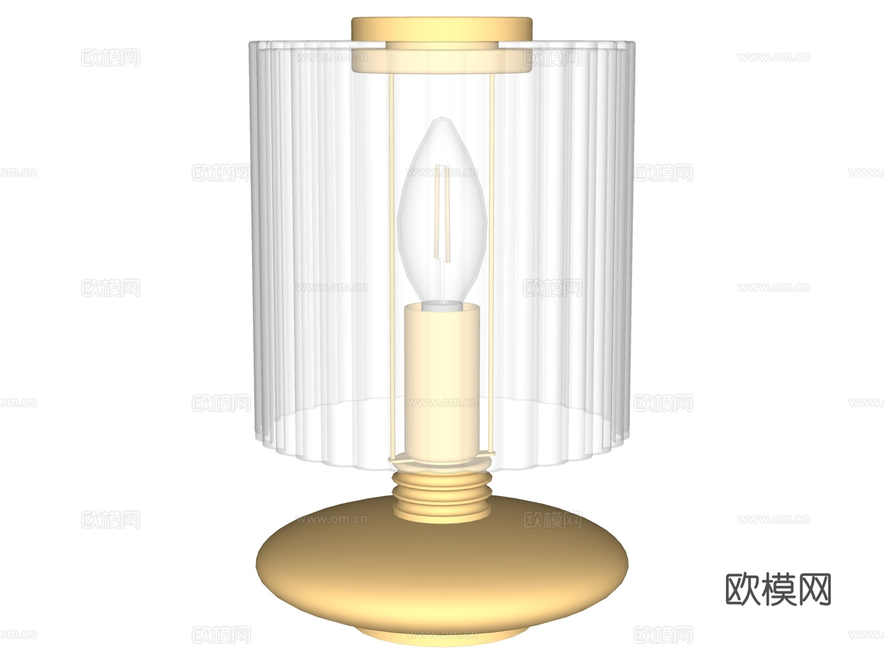 台灯 装饰灯具 氛围灯具 金属台灯 玻璃台灯su模型