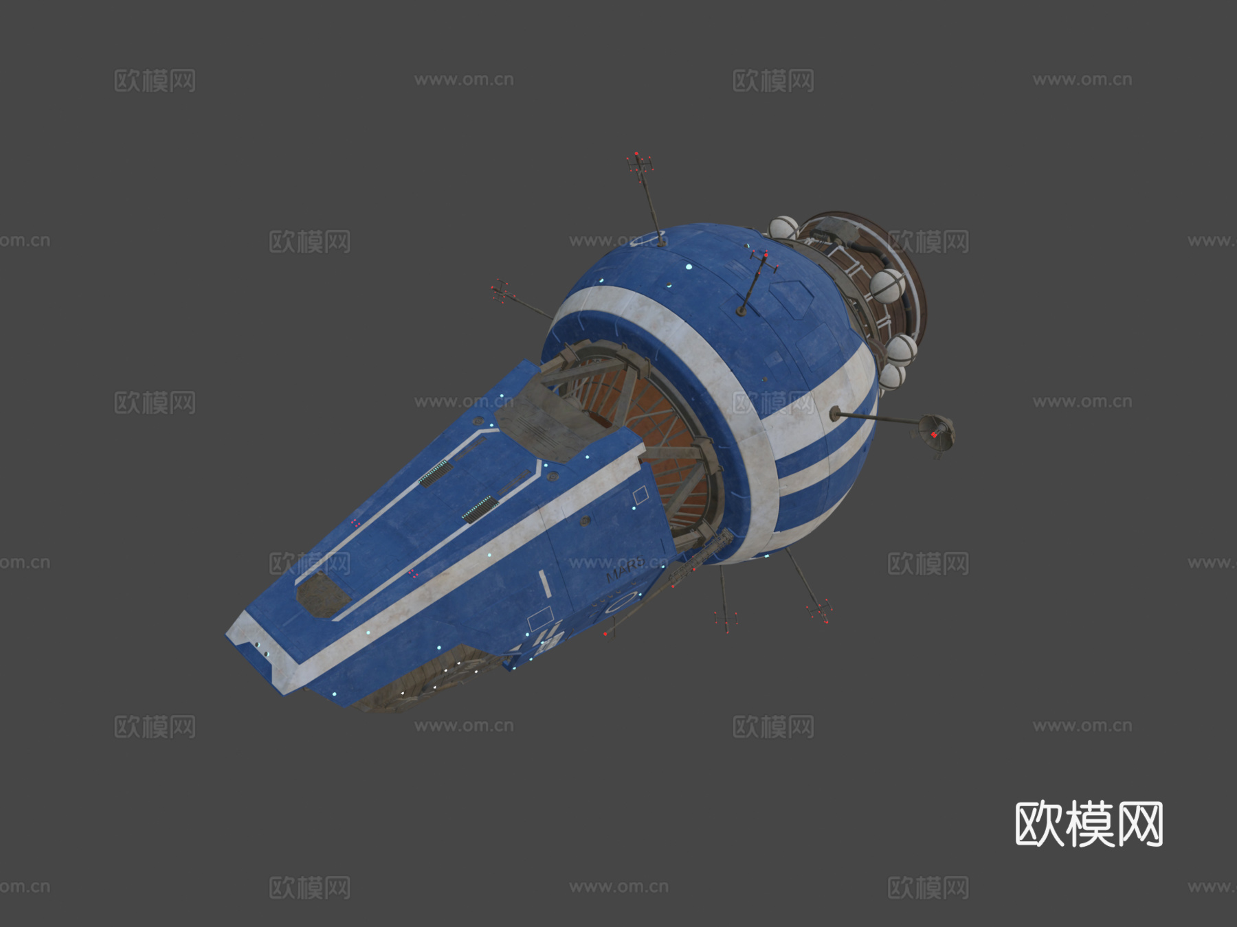 爱泼斯坦的游艇（苍穹浩瀚）3d模型下载（渲染图8）