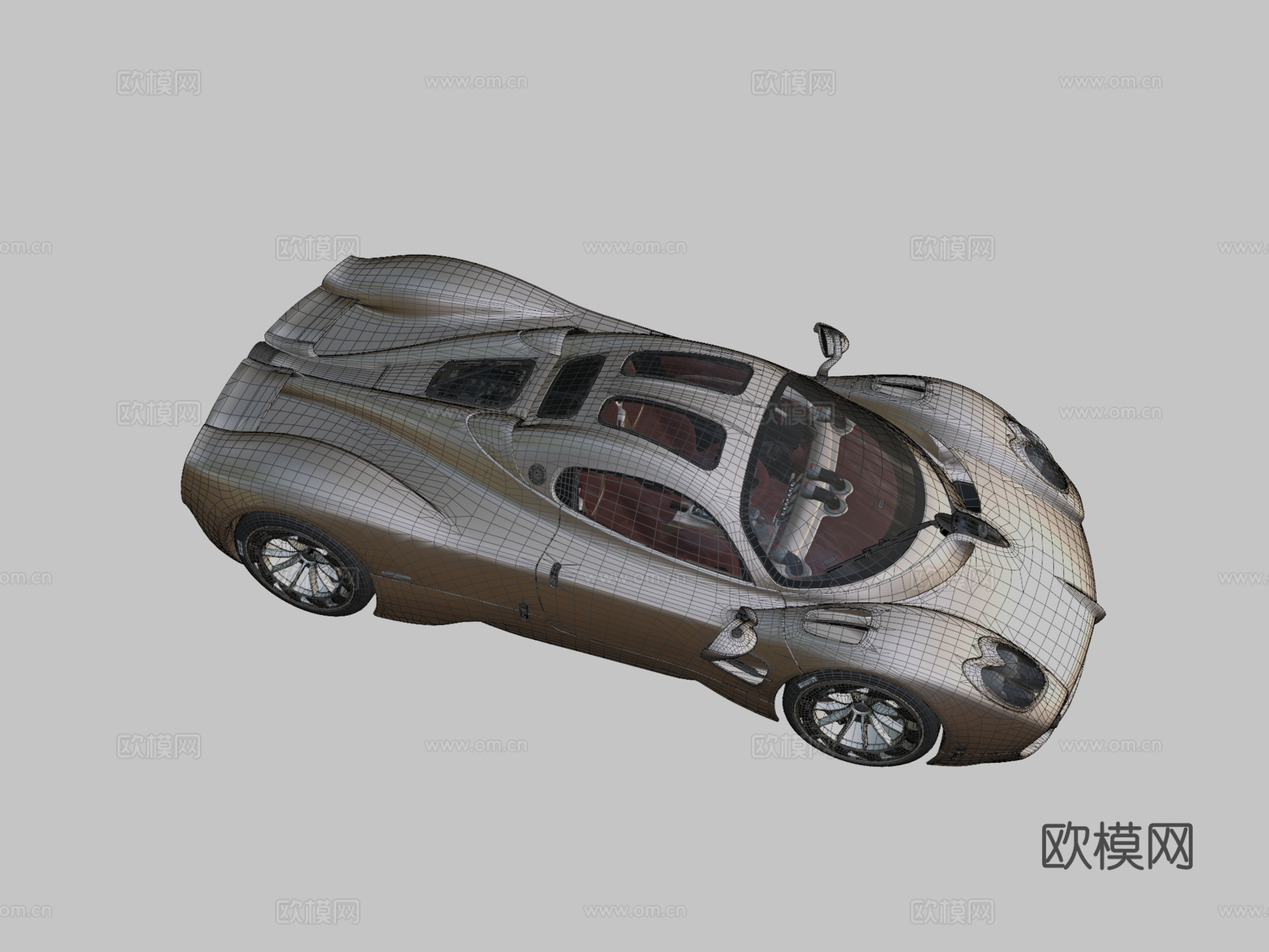 帕加尼乌托邦20233d模型下载（渲染图2）