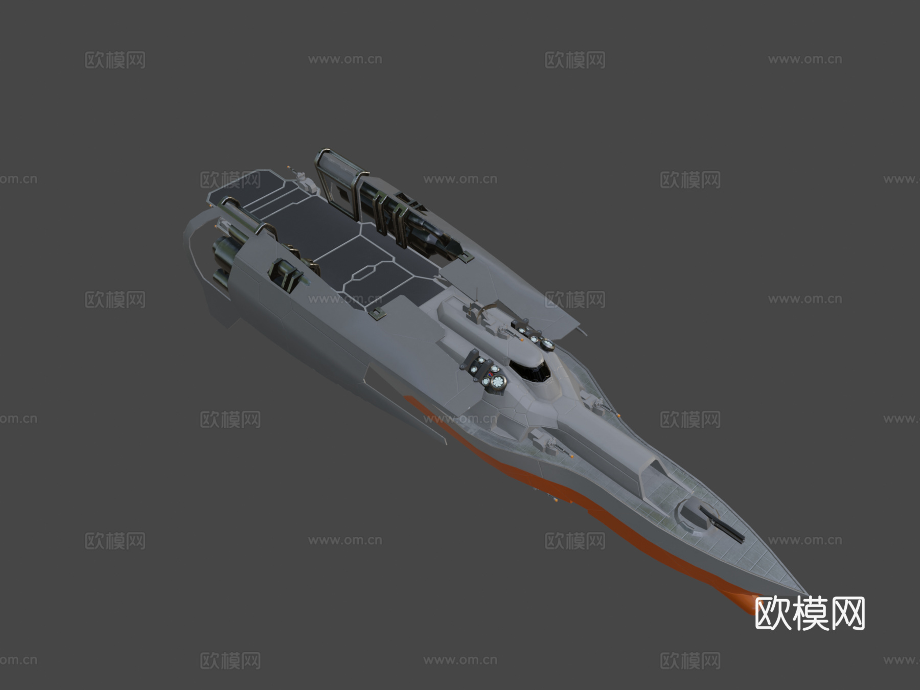 太空船3d模型下载（渲染图7）