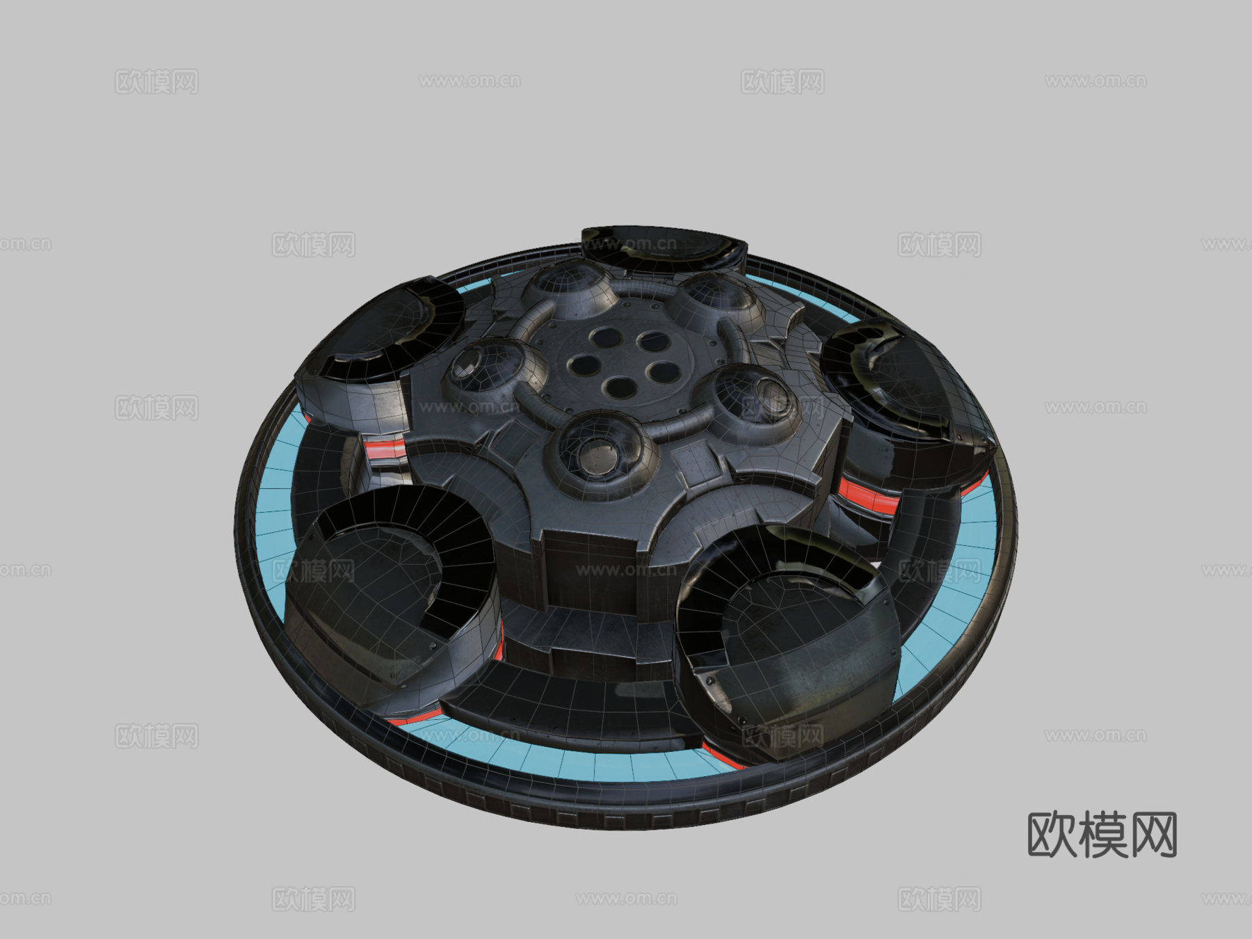 UFO 类型13d模型下载（渲染图2）