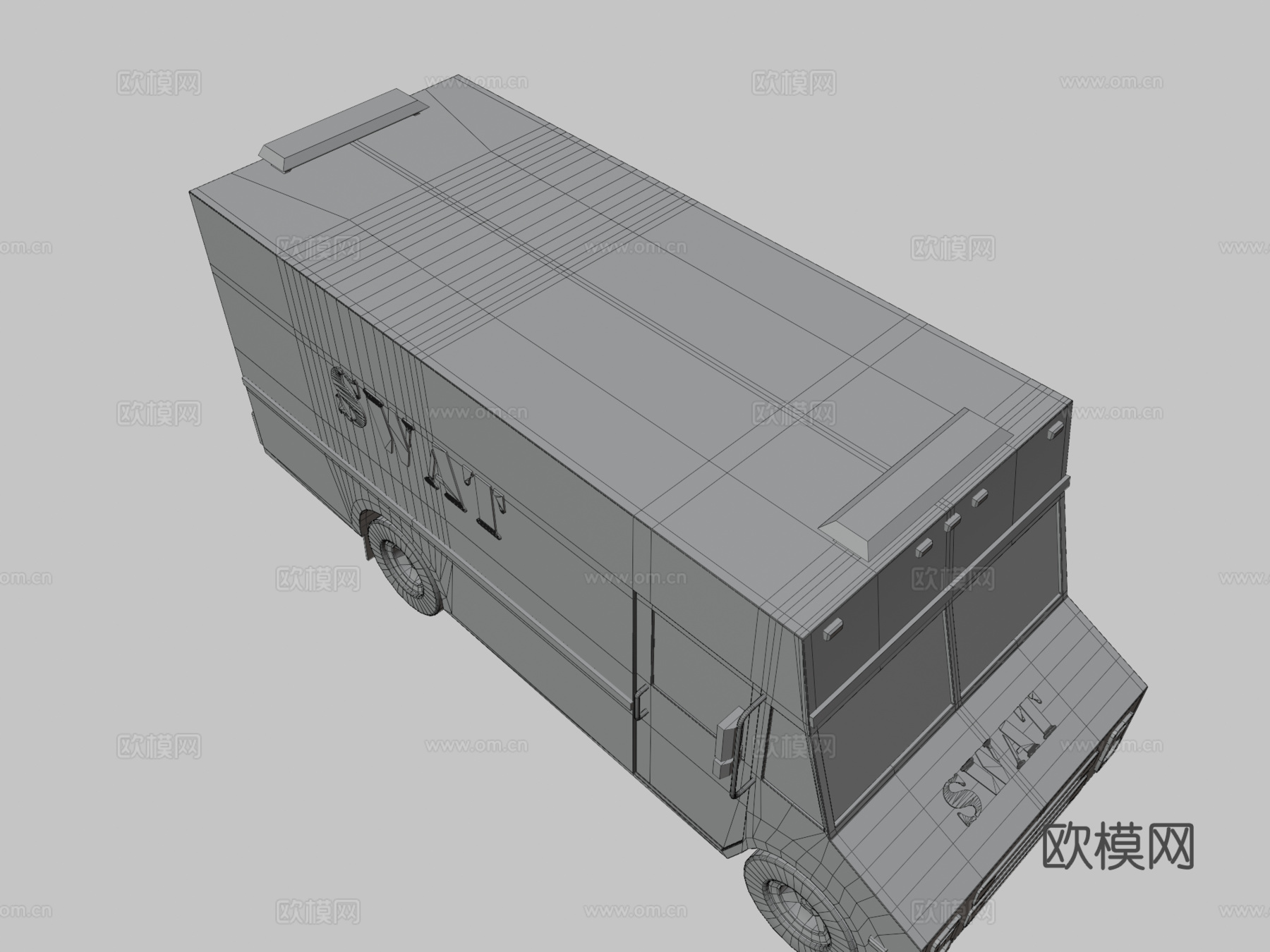 特警警车3d模型下载（渲染图3）
