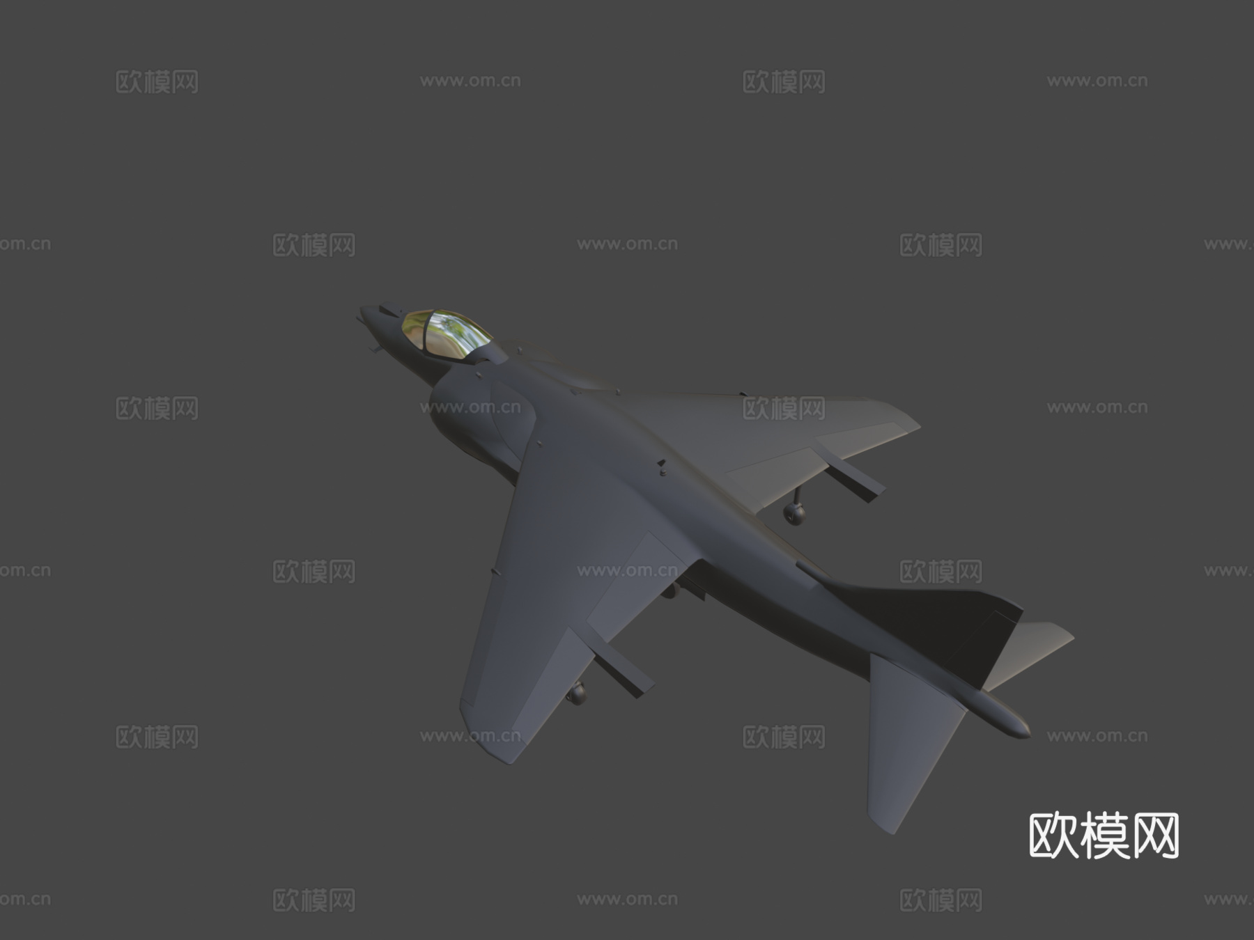 鹞式II喷气战斗机3d模型下载（渲染图8）