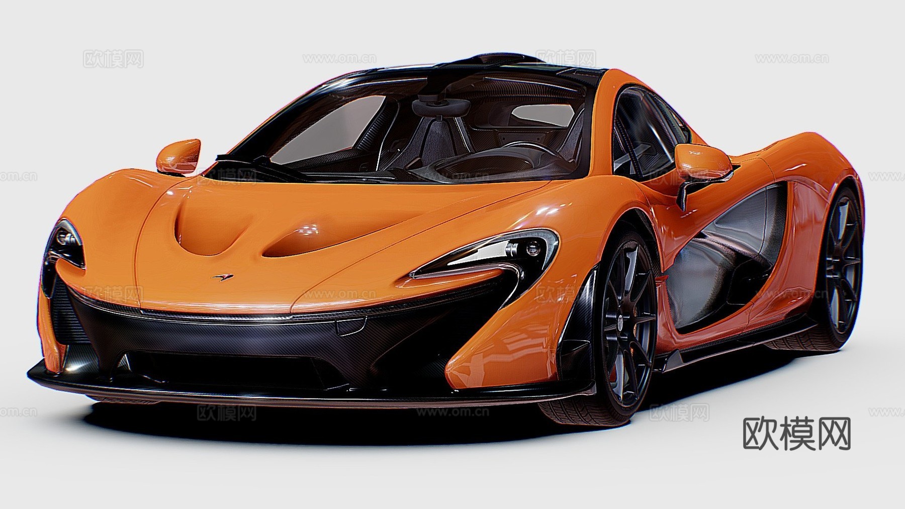 迈凯伦 P1 - www.vecarz.com3d模型下载（渲染图1）