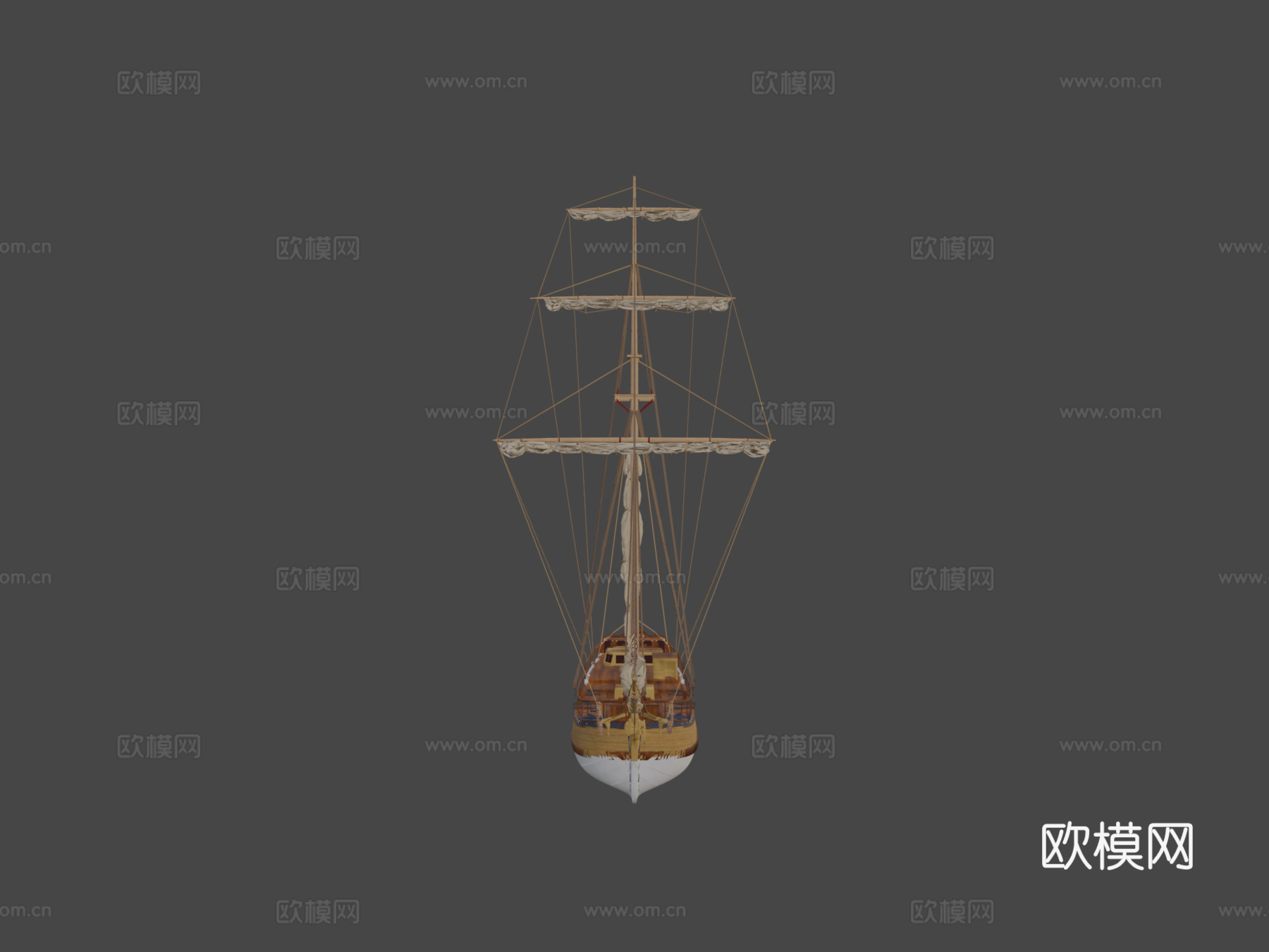 瑞典皇家游艇阿马迪斯3d模型下载（渲染图6）