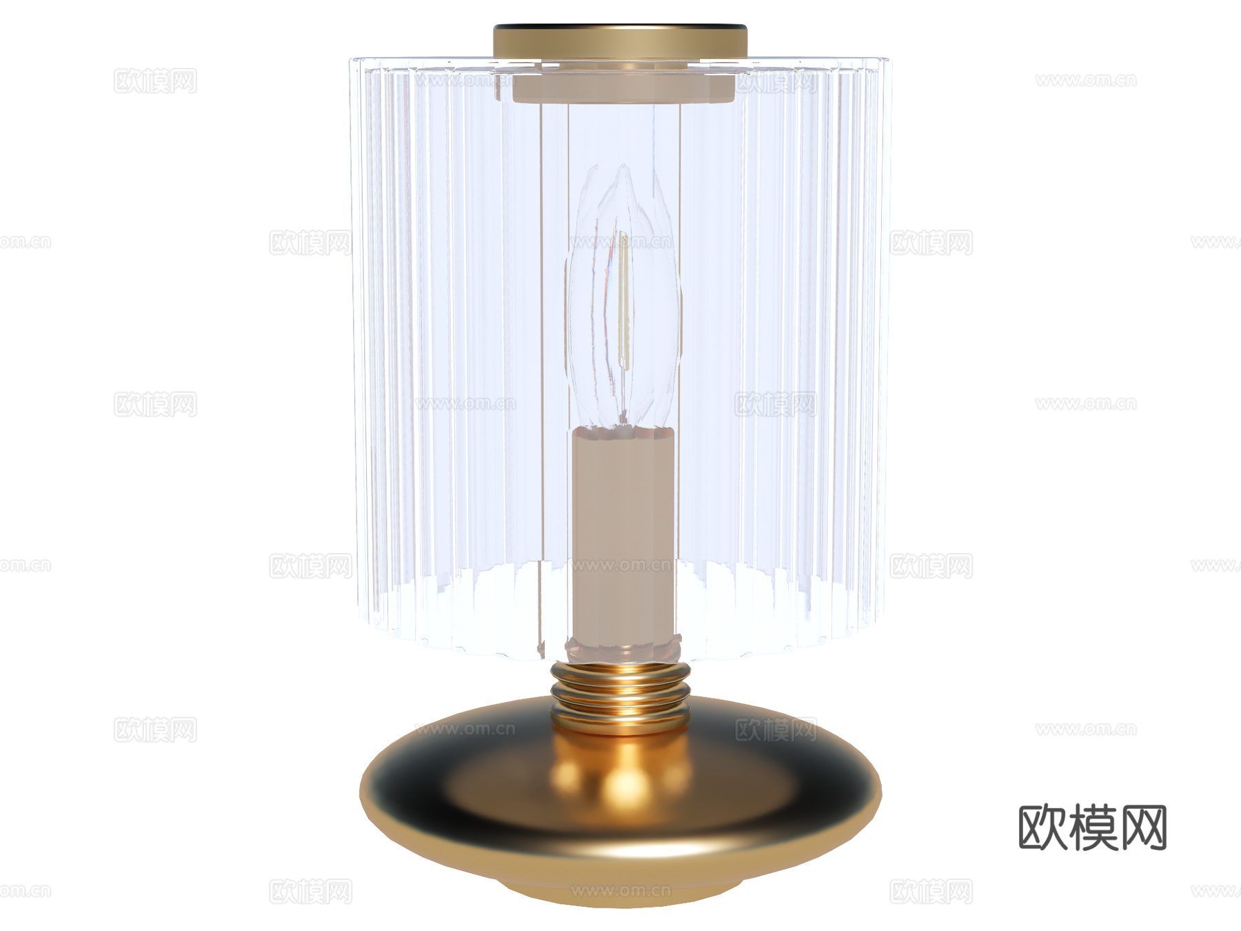 台灯 装饰灯具 氛围灯具 金属台灯 玻璃台灯su模型
