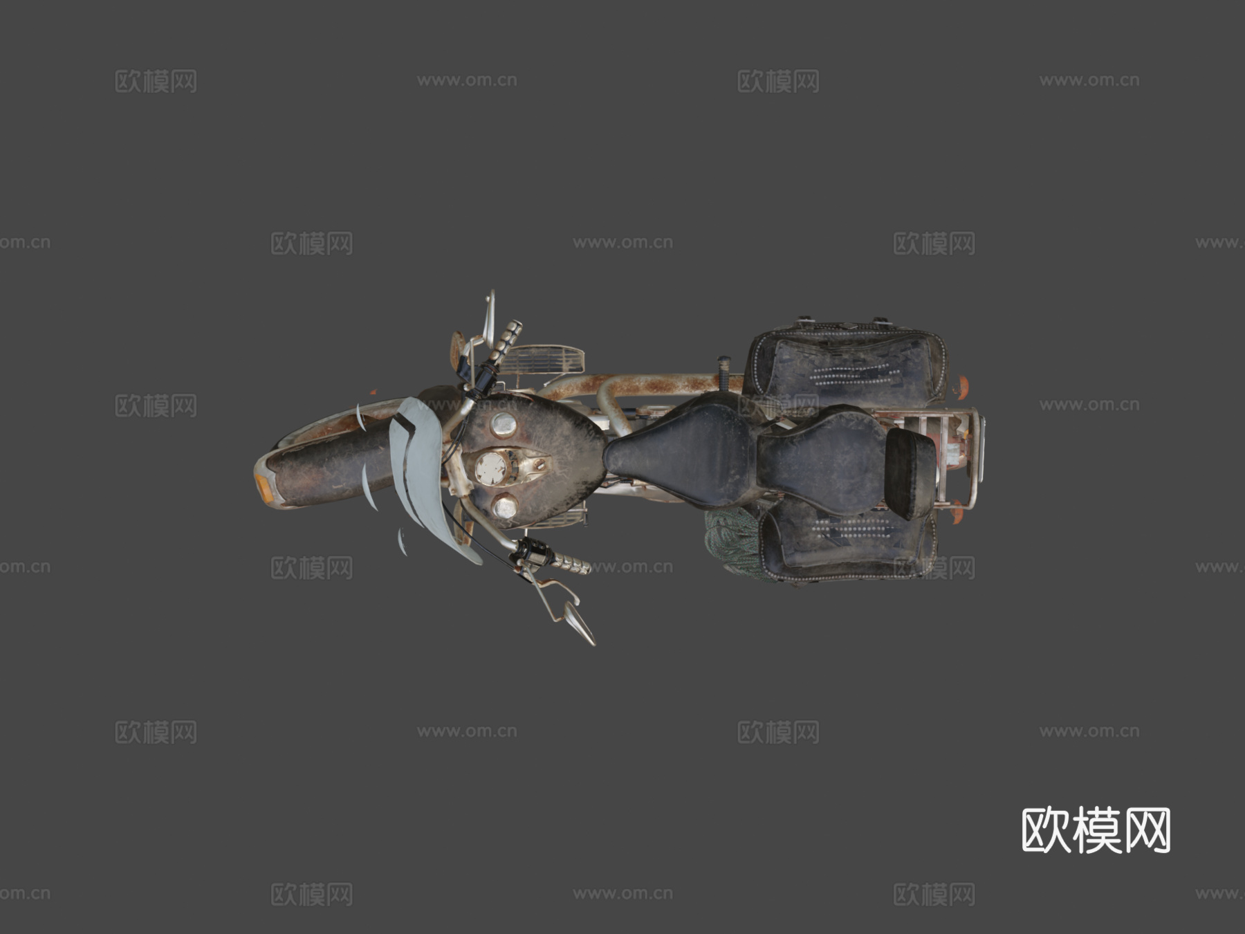 哈雷戴维森传承软尾型号3d模型下载（渲染图6）