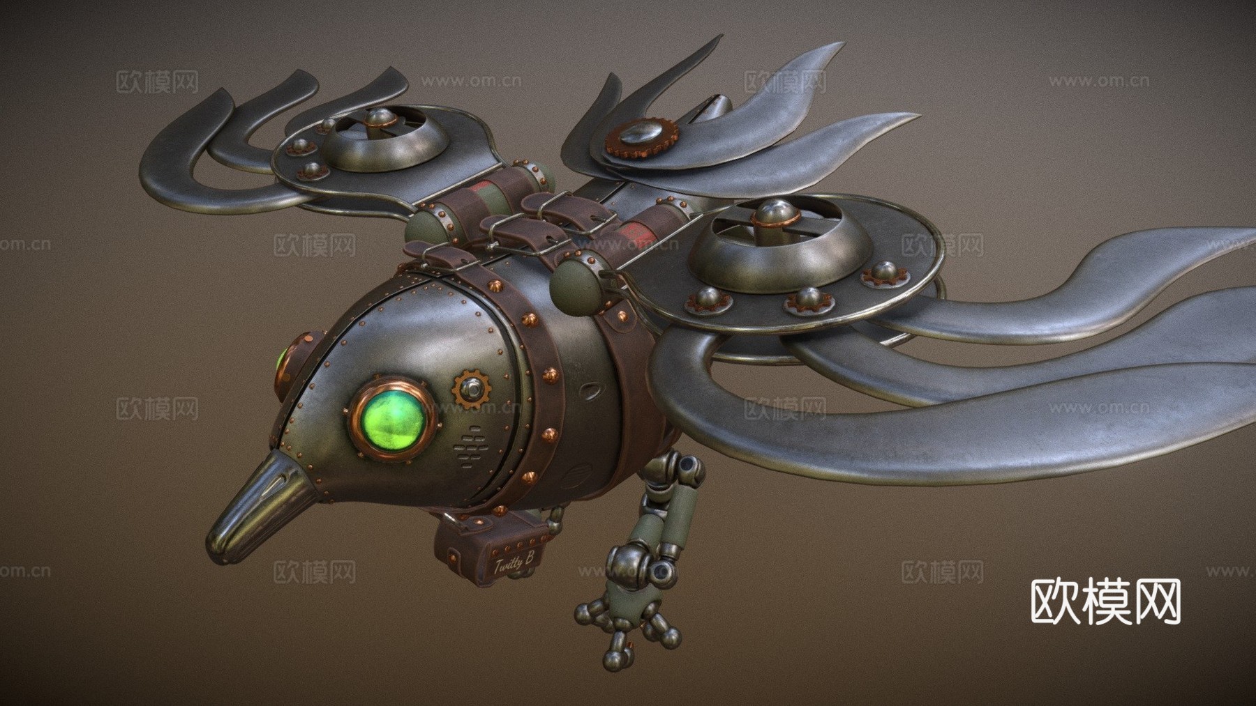 推特鸟B3d模型下载（渲染图1）