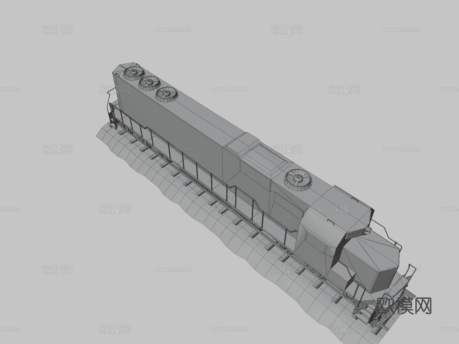 机车3d模型下载（渲染图3）