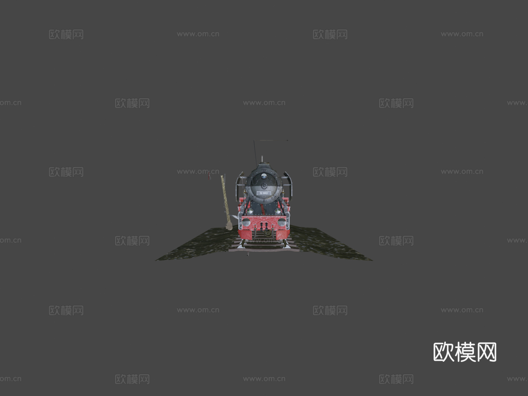 BR52蒸汽机车动画3d模型下载（渲染图5）