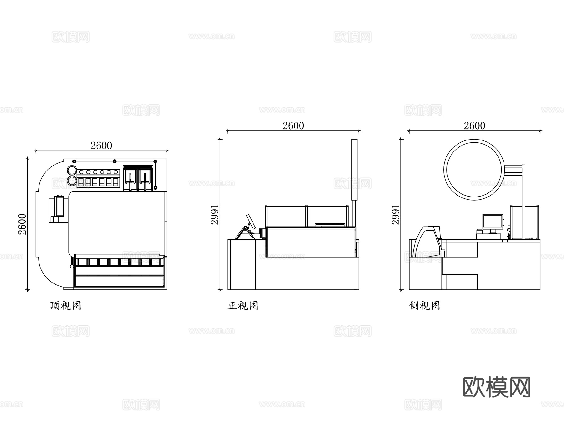 冰淇淋小摊 冰淇淋售卖点 冰淇淋推车 冰淇淋售卖摊cad施工图