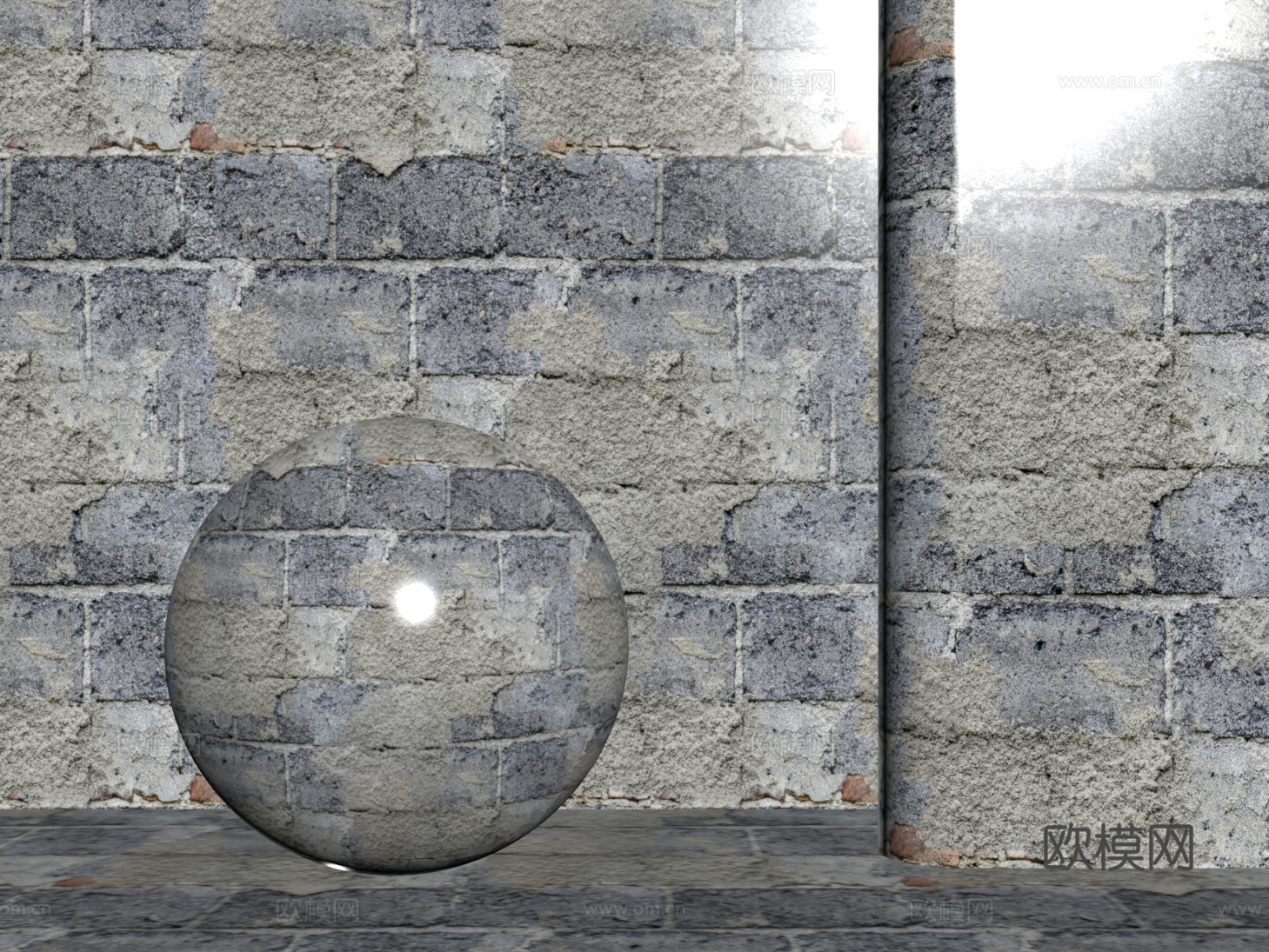 现代砖墙 青石砖墙 脏旧砖墙 仿古砖墙 工业砖墙su模型