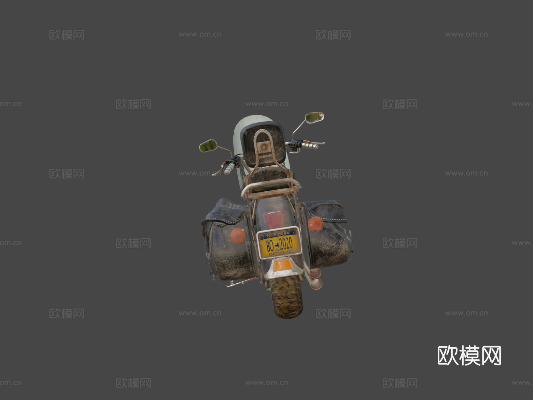 哈雷戴维森传承软尾型号3d模型下载（渲染图5）