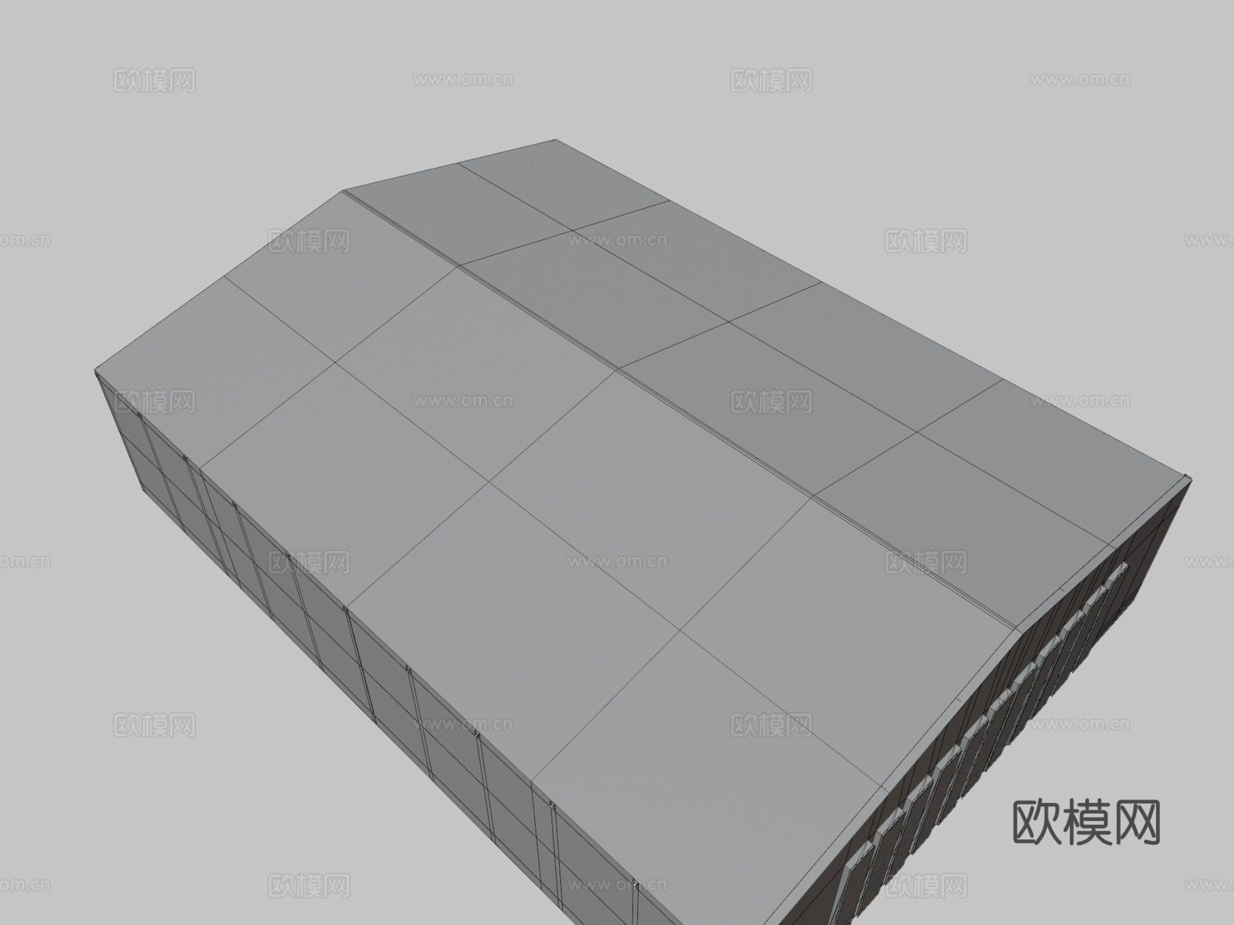 飞机机库3d模型下载（渲染图3）
