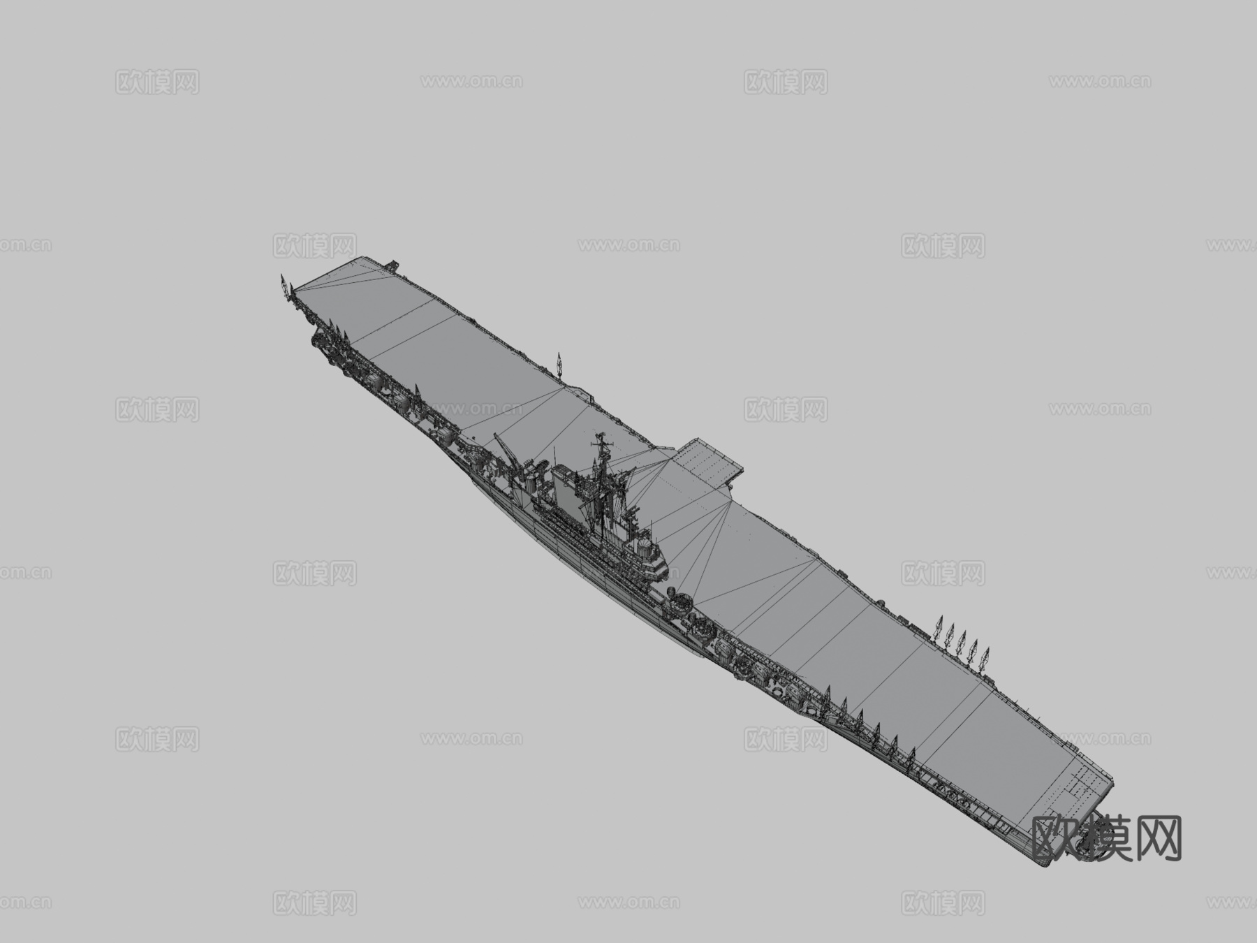 F·D·罗斯福3d模型下载（渲染图3）