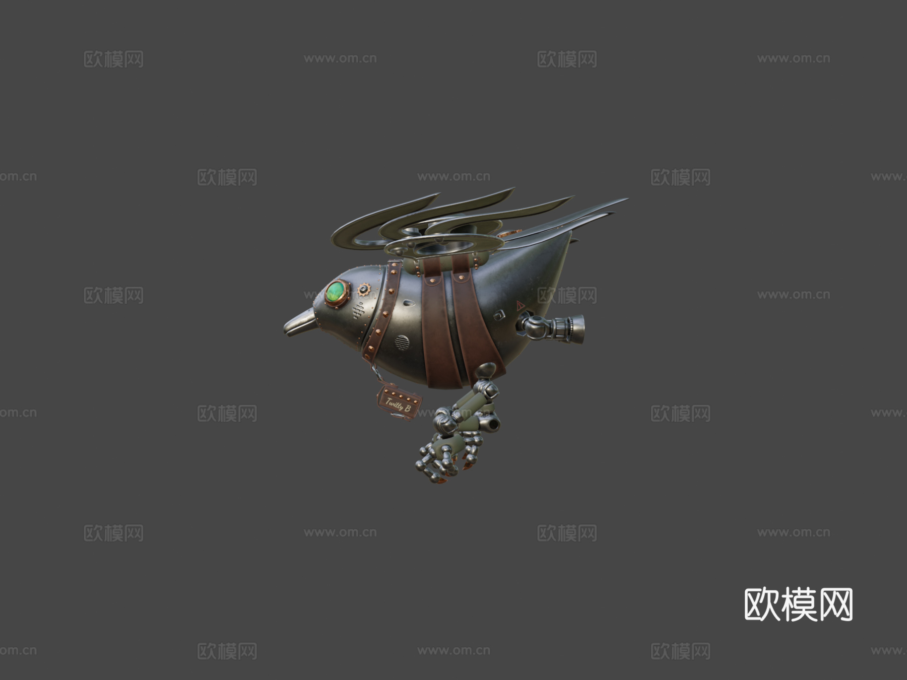 推特鸟B3d模型下载（渲染图6）