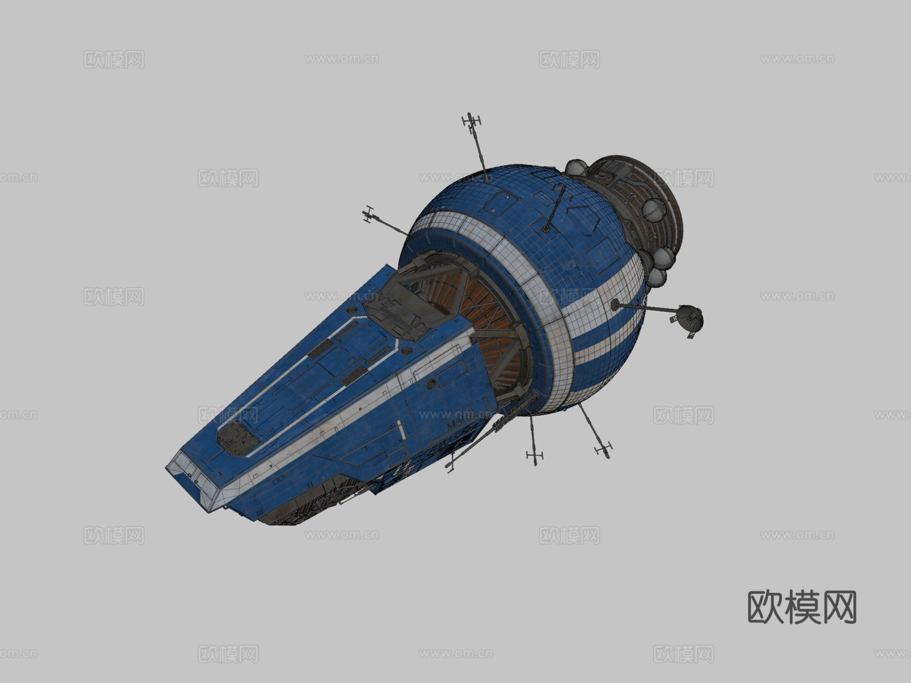 爱泼斯坦的游艇（苍穹浩瀚）3d模型下载（渲染图2）