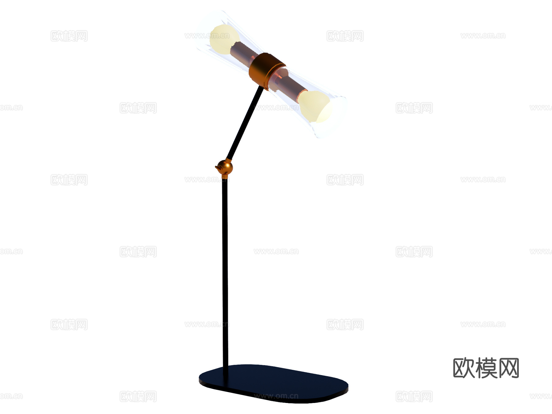 台灯 装饰灯具 氛围灯具 金属台灯 玻璃台灯su模型