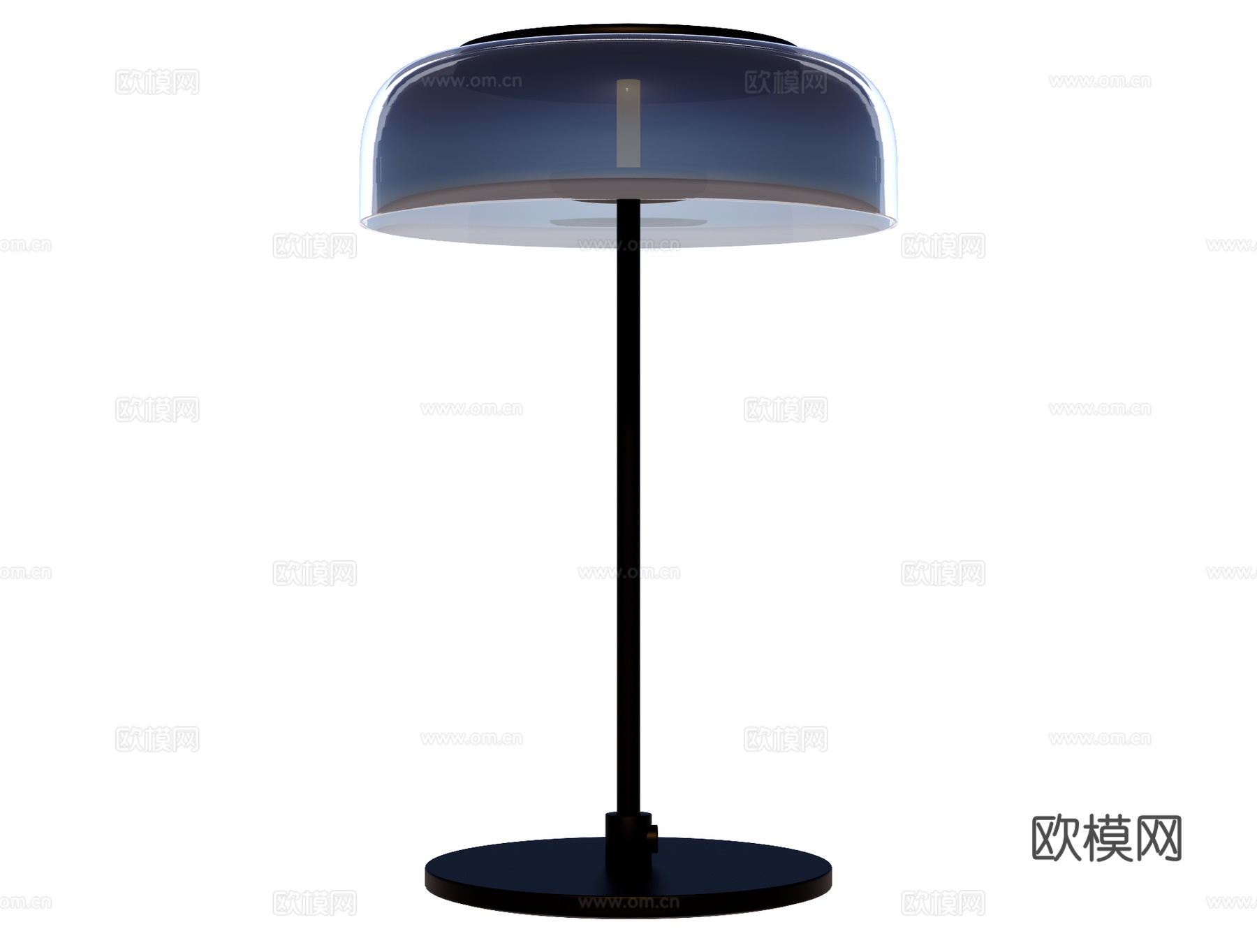 台灯 装饰灯具 氛围灯具 玻璃台灯su模型