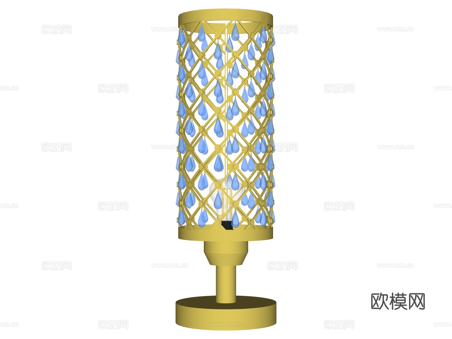 台灯 装饰灯具 氛围灯具 金属台灯 玻璃台灯su模型