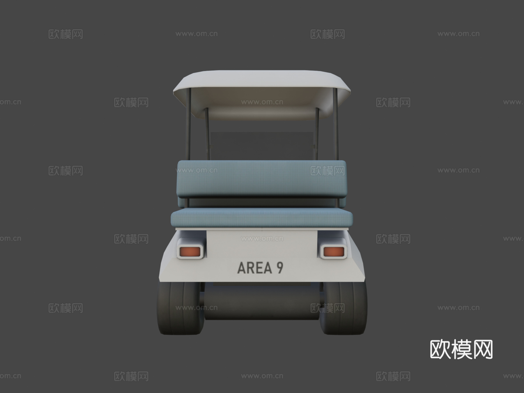 区高尔夫球车3d模型下载（渲染图6）