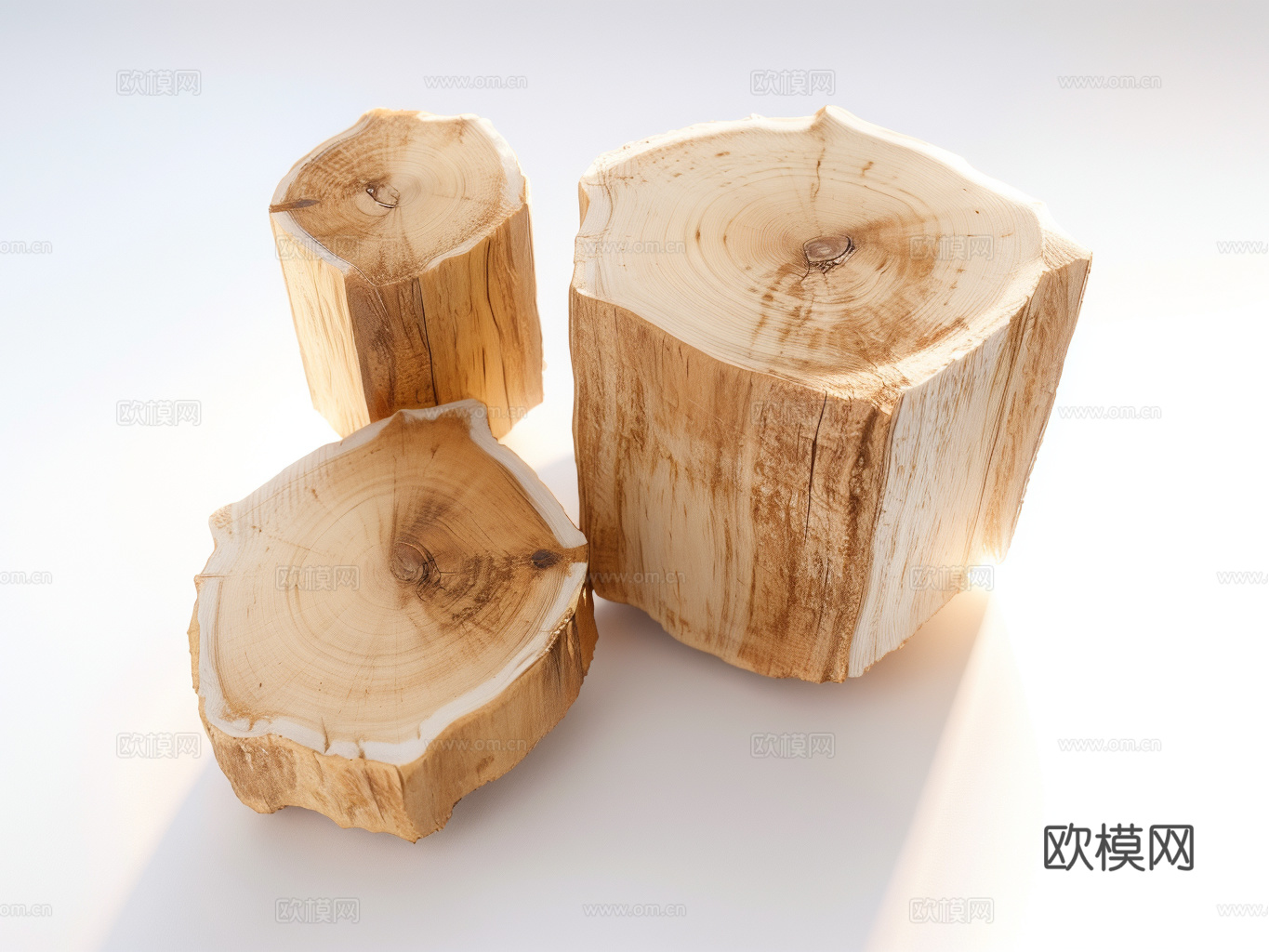木材柴火堆su模型