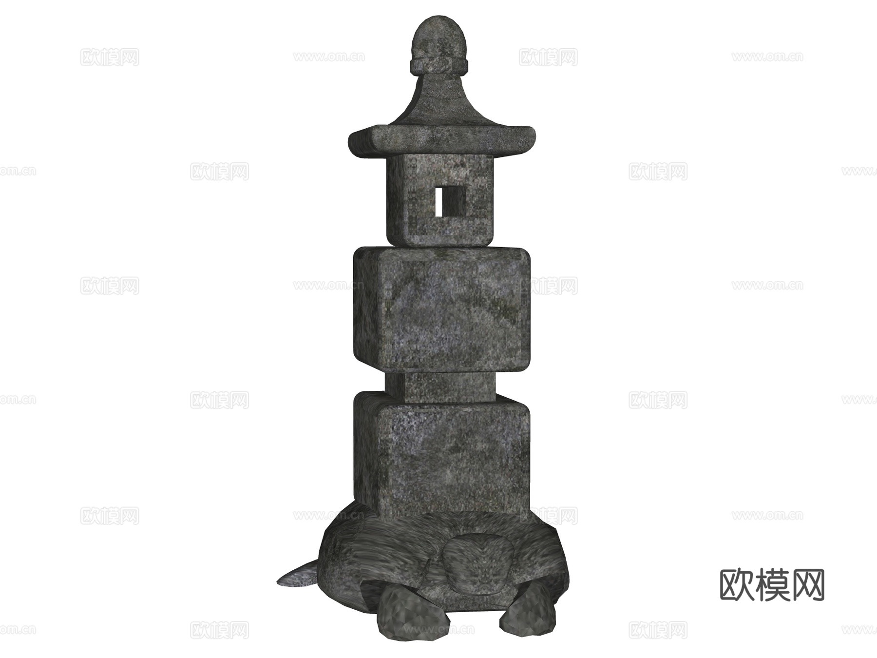 石灯 石灯笼 庭院灯 园林灯 园林景观构件su模型