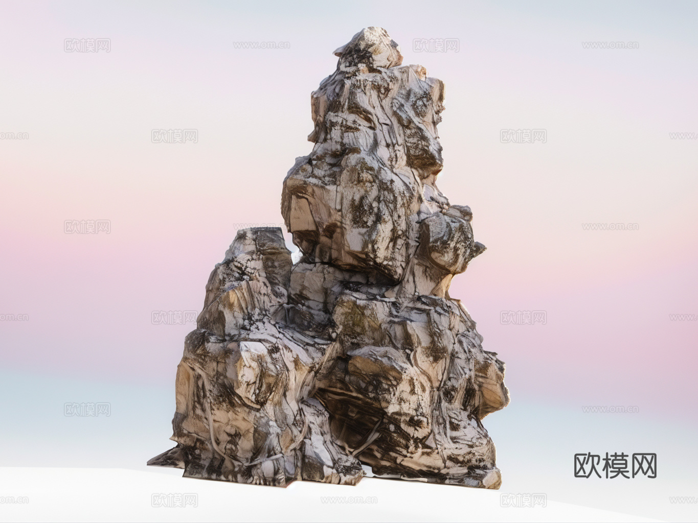 假山置石su模型