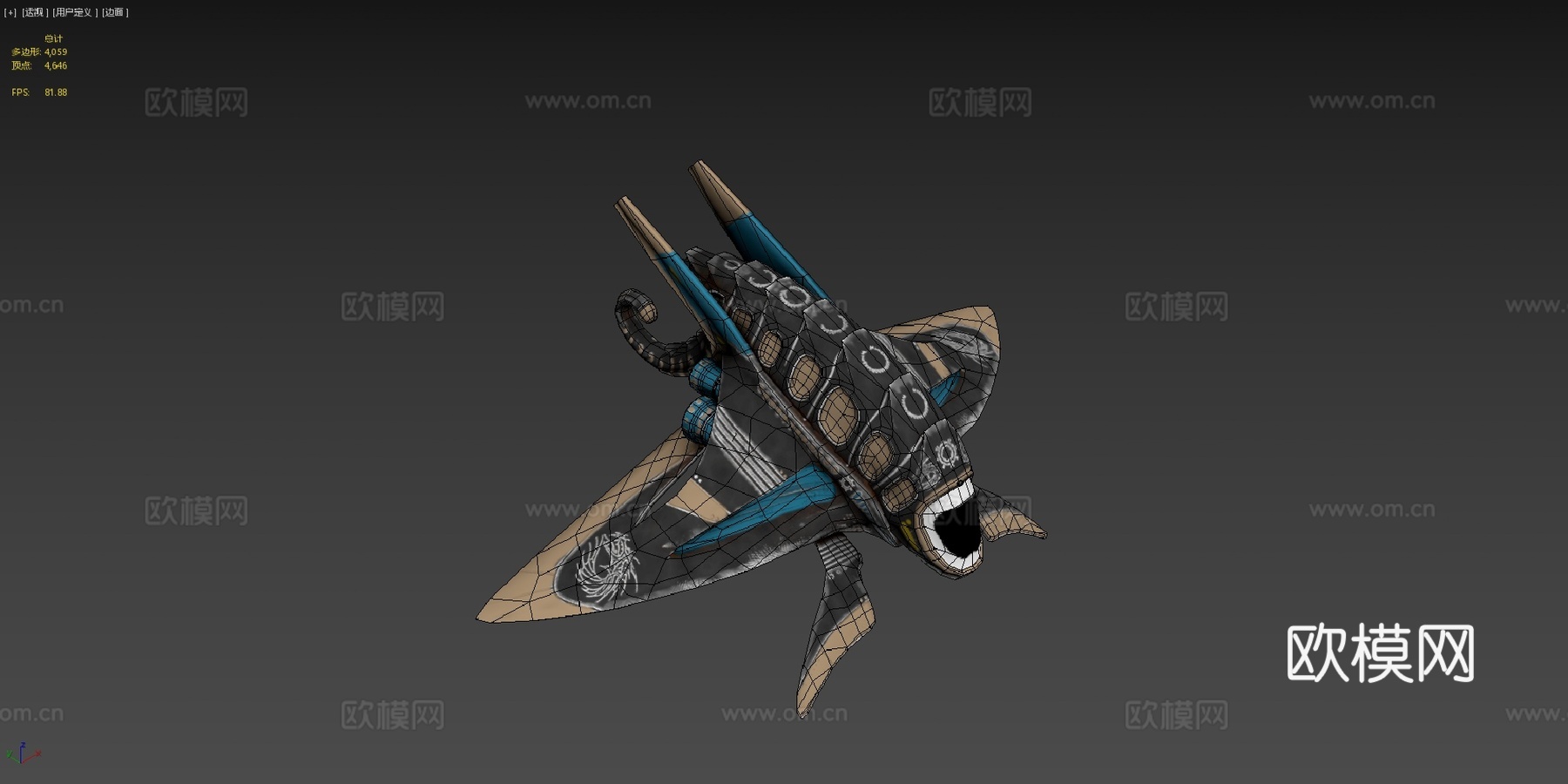 船3d模型下载（渲染图4）