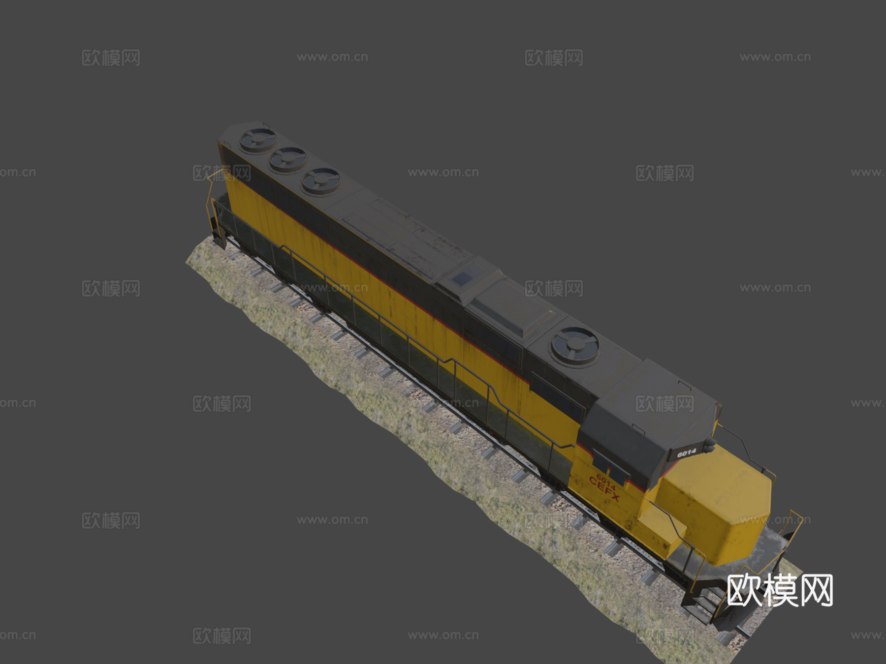 机车3d模型下载（渲染图8）