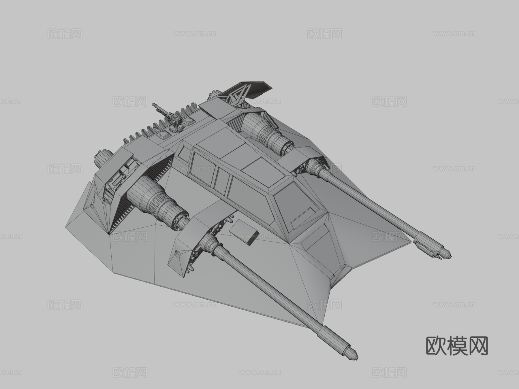 T-47雪地飞行艇3d模型下载（渲染图3）