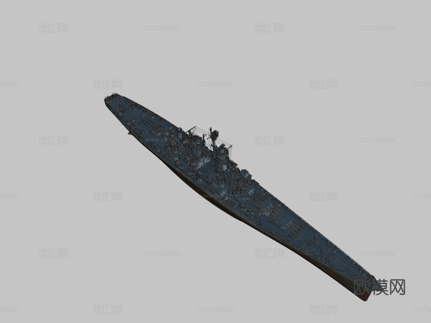 阿拉斯加3d模型下载（渲染图2）