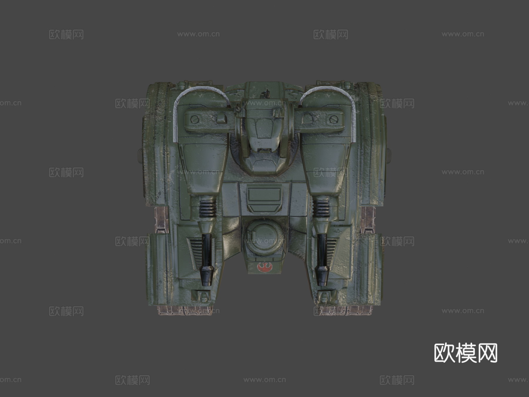 T4-B重型坦克3d模型下载（渲染图8）