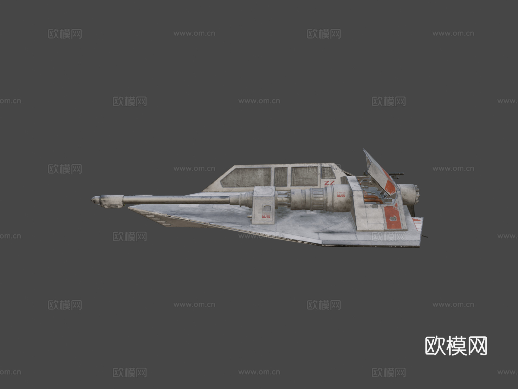 T-47雪地飞行艇3d模型下载（渲染图6）