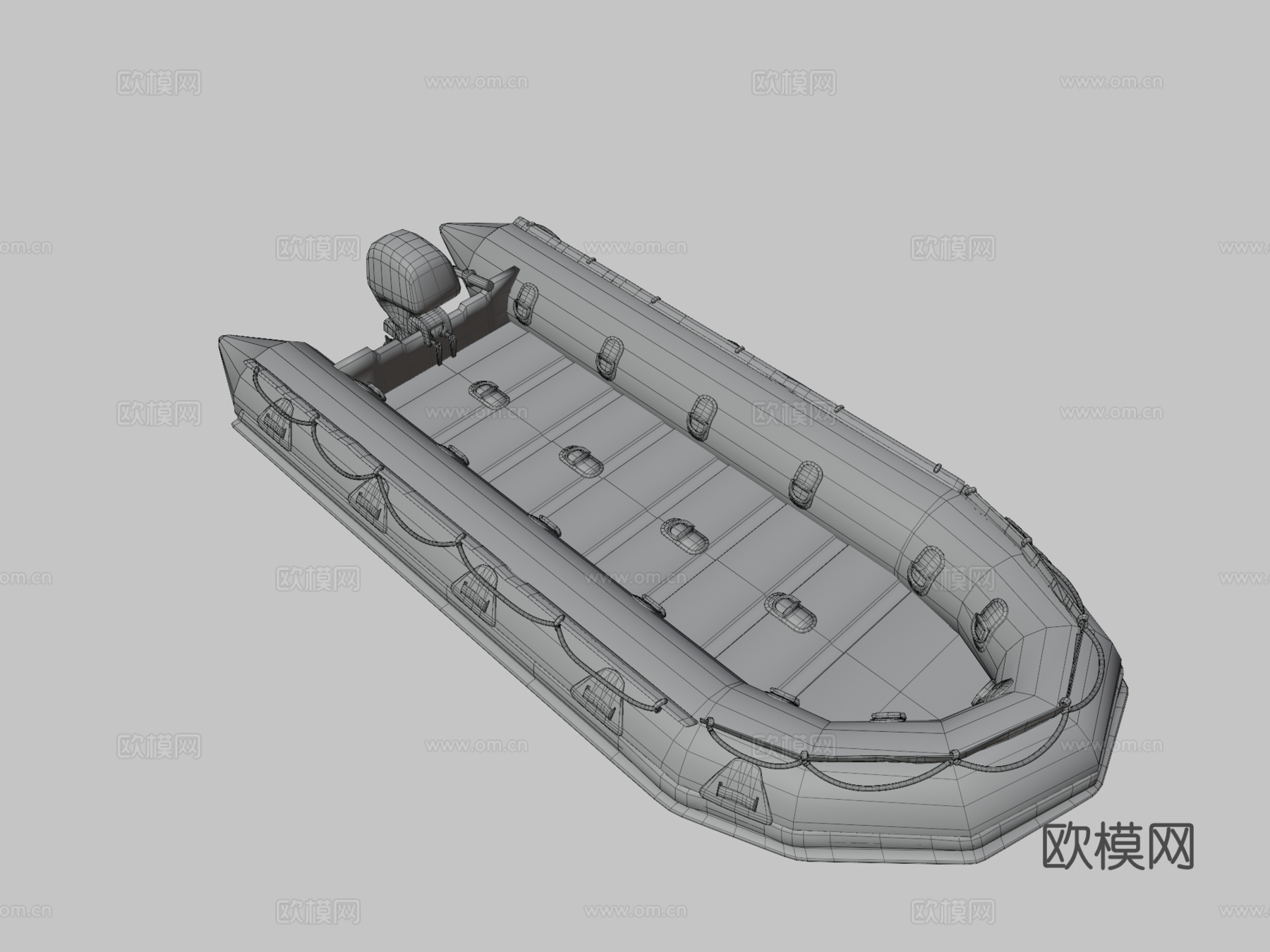 突击艇3d模型下载（渲染图3）