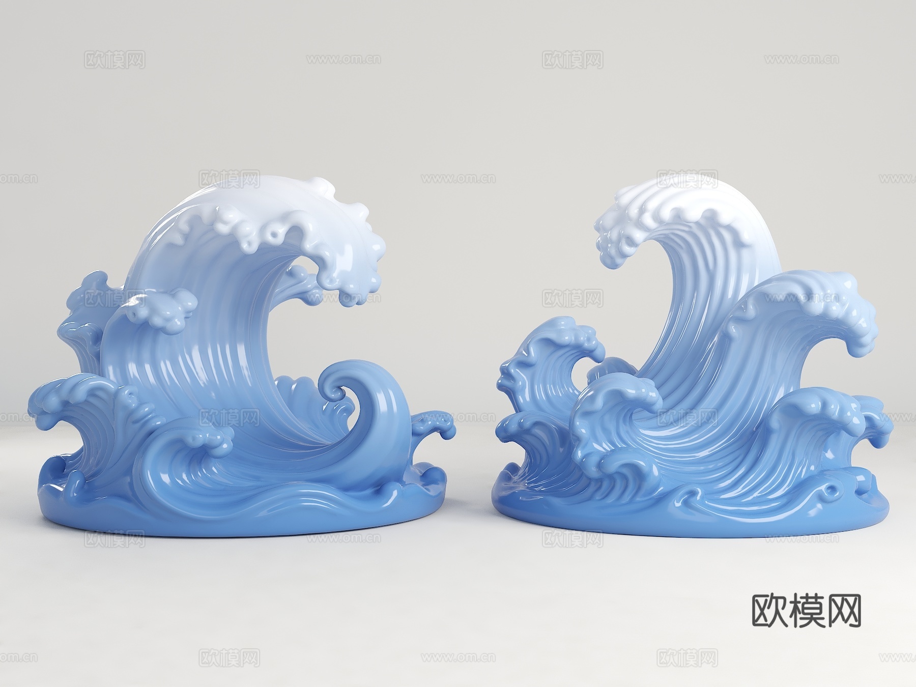 现代雕塑 景观雕塑 浪花雕塑 海浪雕塑 雕塑小品 海洋元素雕su模型