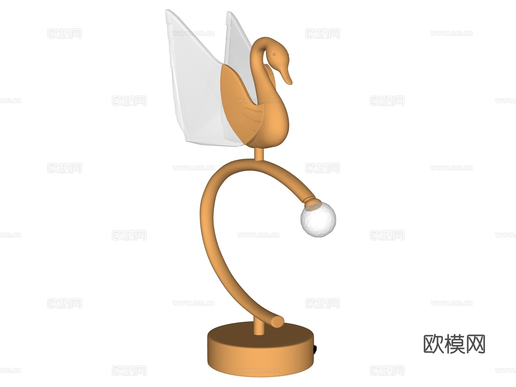 台灯 装饰灯具 氛围灯具 金属台灯 玻璃台灯su模型