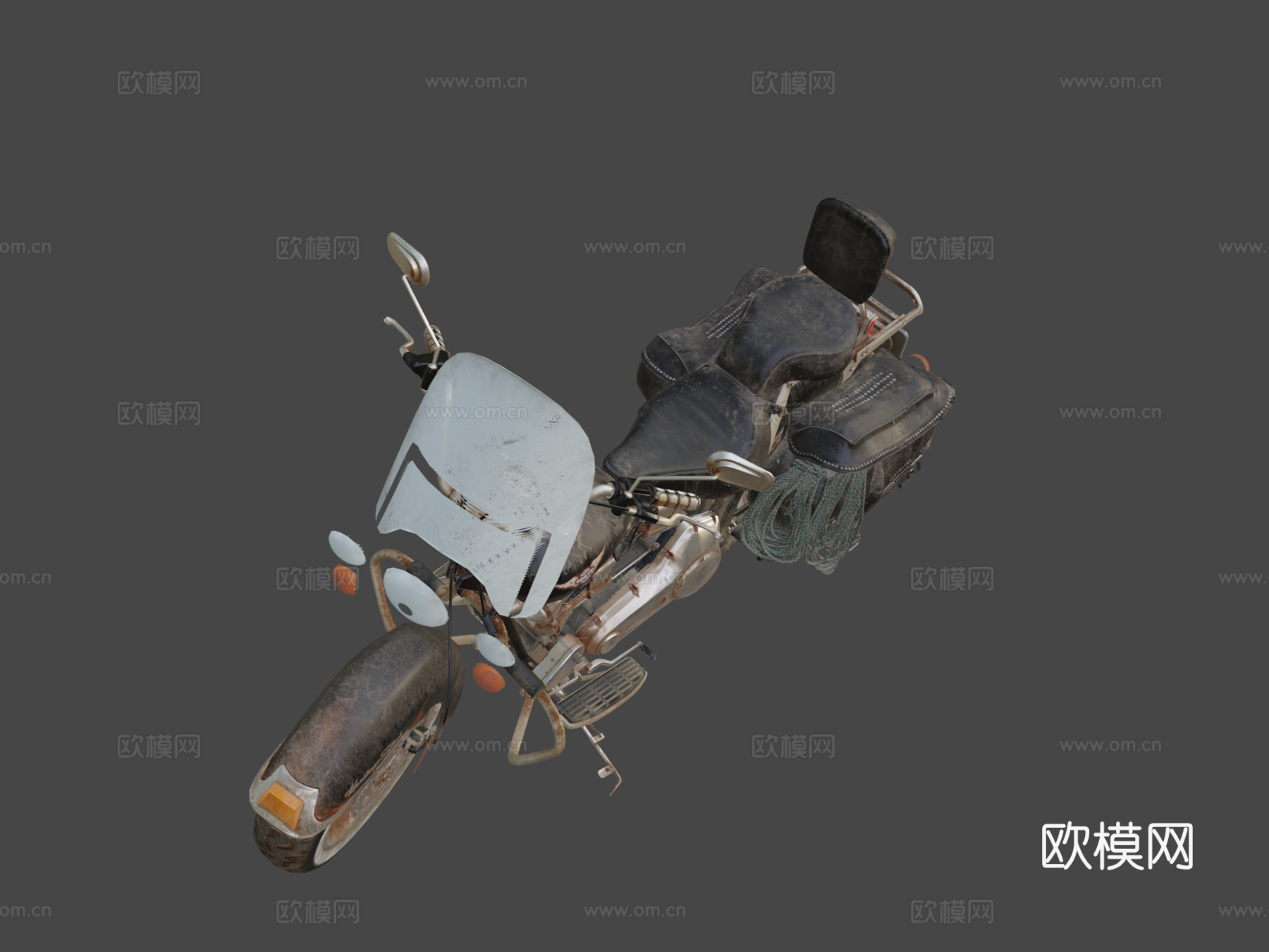 哈雷戴维森传承软尾型号3d模型下载（渲染图7）