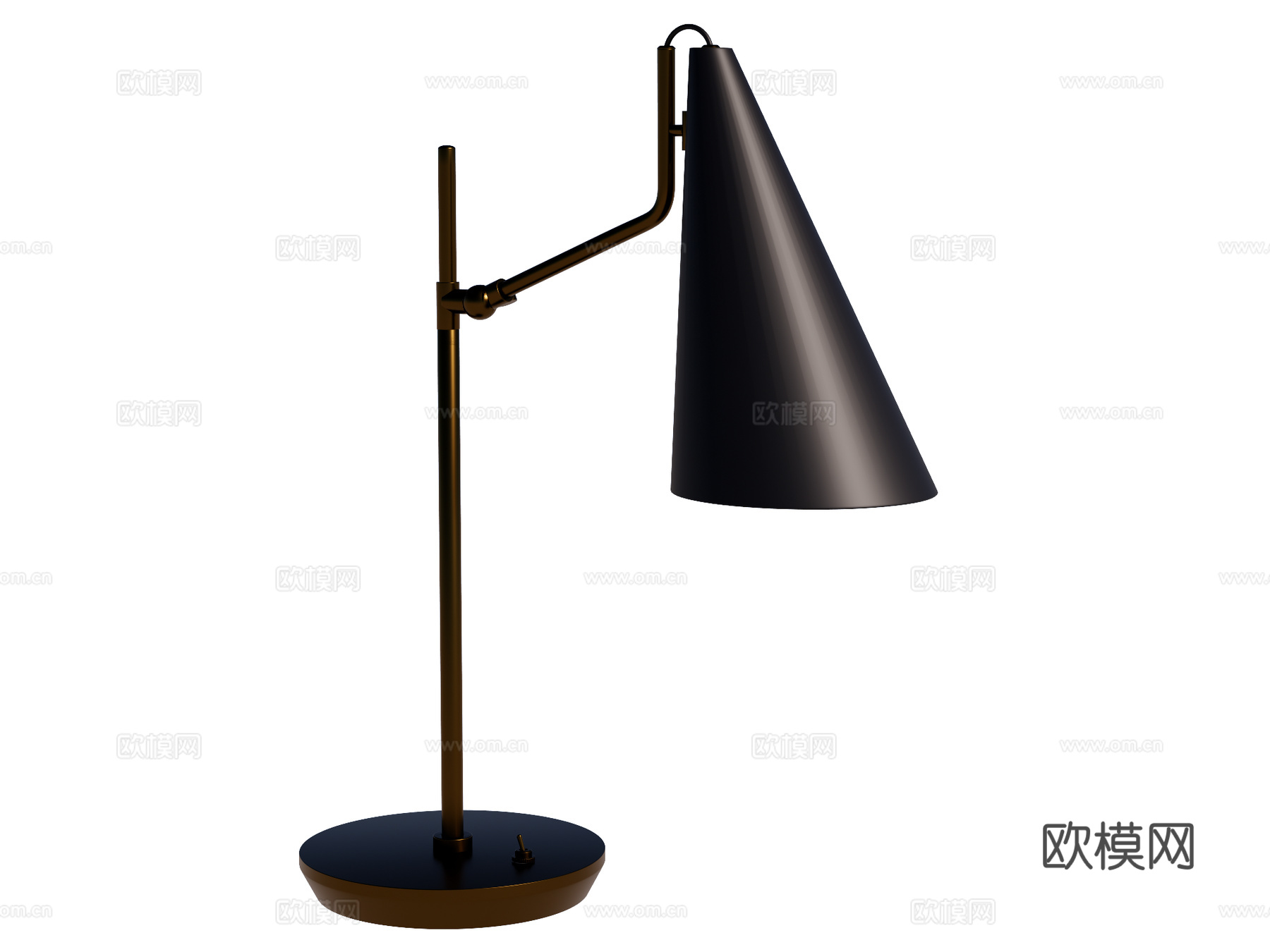 台灯 装饰灯具 氛围灯具 金属台灯su模型