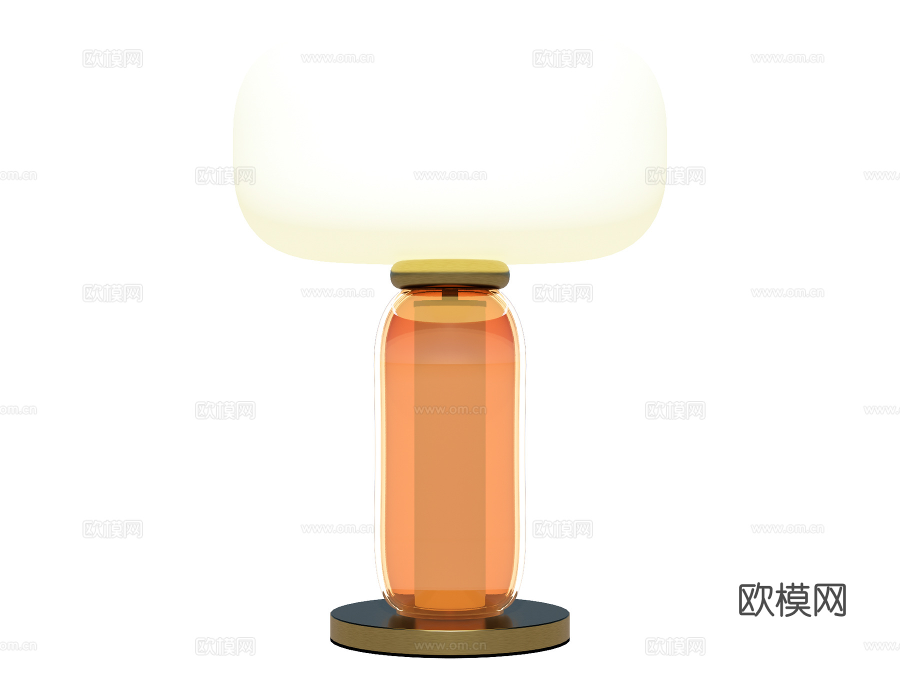 台灯 装饰灯具 氛围灯具 金属台灯 玻璃台灯su模型